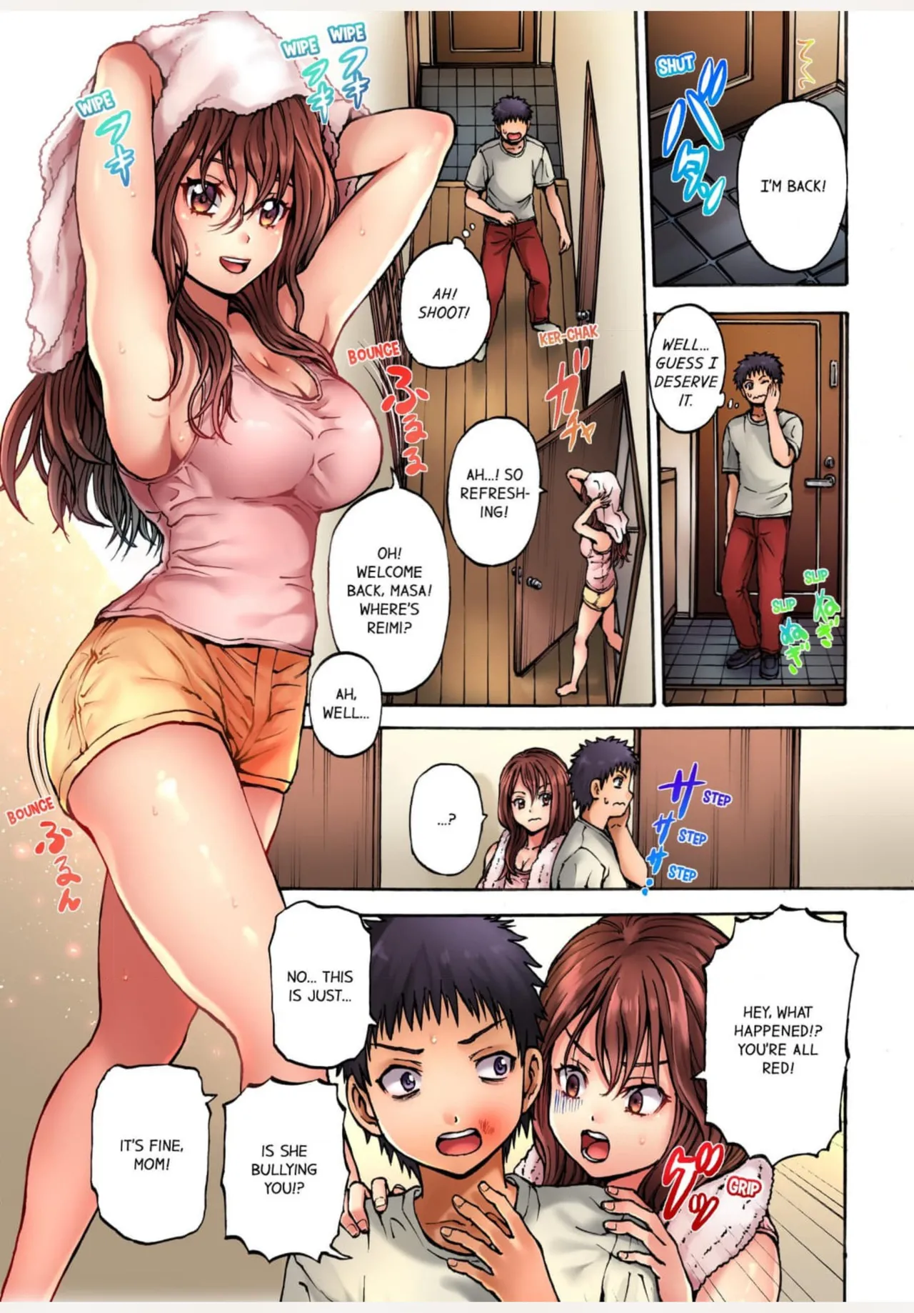 [Hirosan] Muke☆Chin ~Kaa-san no Naka de Honban Tokkun~ 1 | Sexy Time With My Stepmom 1 [English] numero di immagine  4