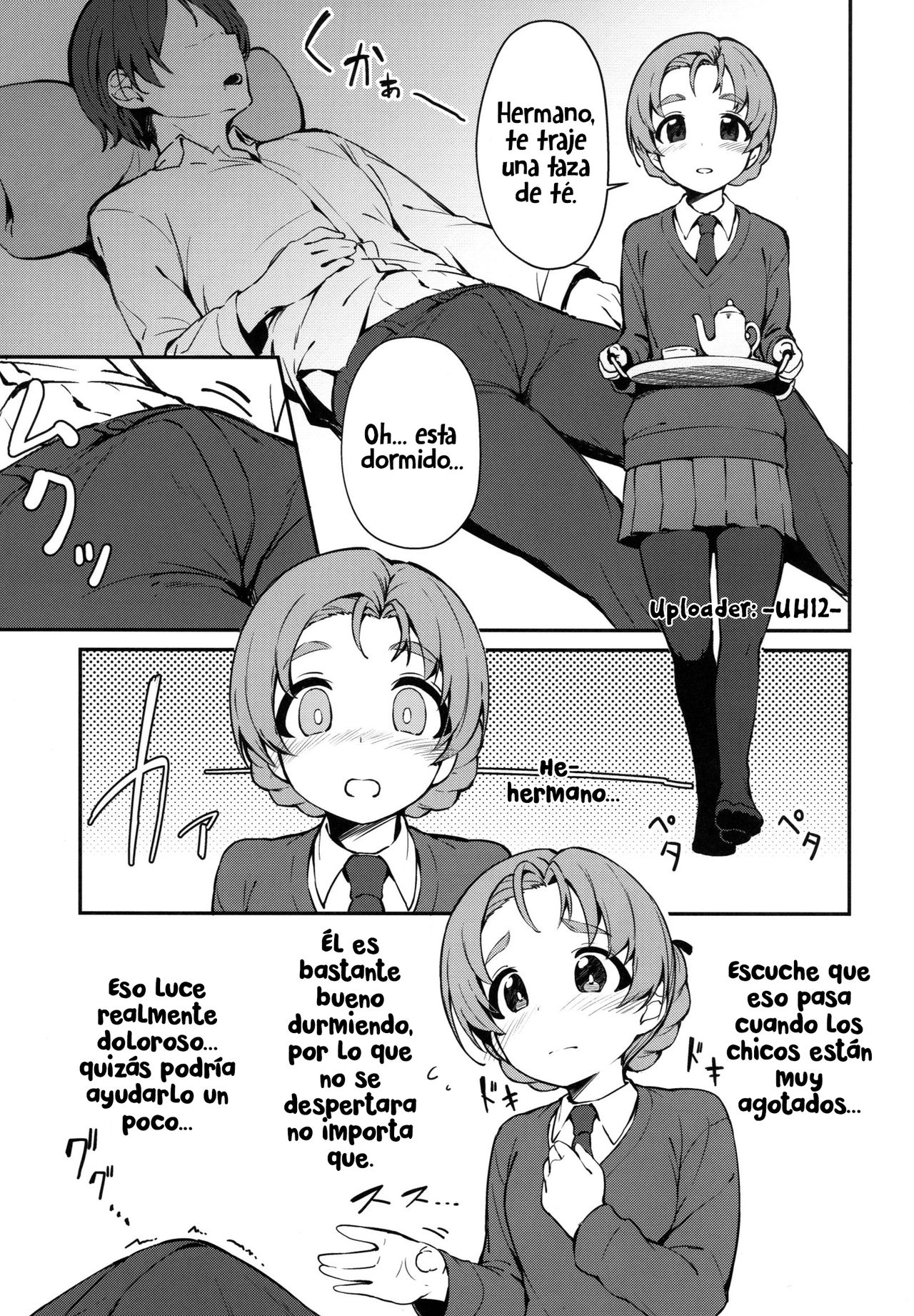 (Panzer☆Vor! 13) [Arakiya-san (Araki Mitsuru)] Neteru Aida ni Gimai no Peko ni Ecchi na Koto Sareru Hon | Una historia donde mi cuñada intentó tener sexo conmigo mientras dormía (Girls und Panzer) [Spanish] [UH12] 이미지 번호 2