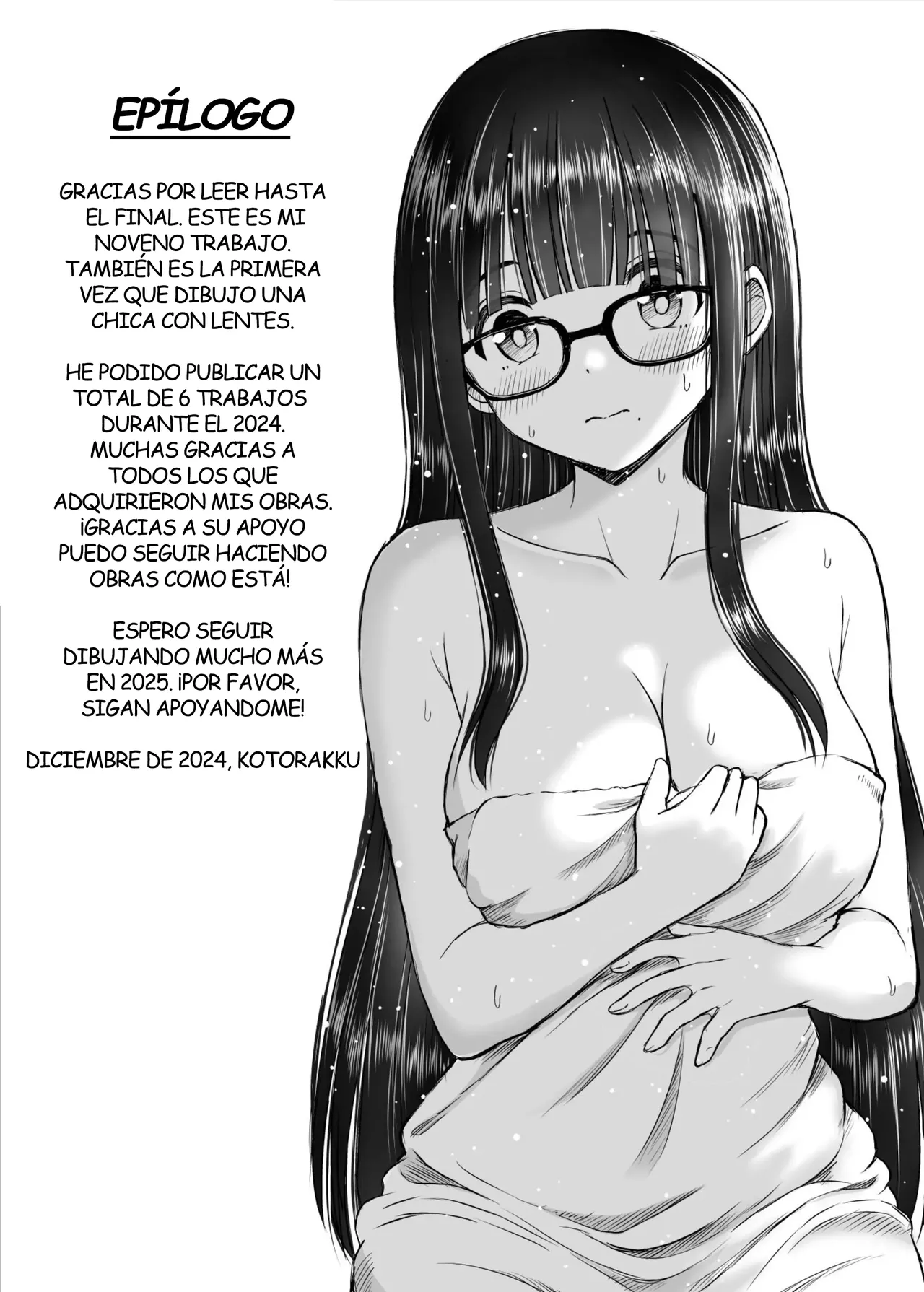 [Kotorakku] Bijutsubu no Kyonyuu Kouhai ga Nude Model ni Natta Kekka Amari ni Ero Sugite Ore no Geijutsu ga Bakuhatsushita Hanashi | La Kouhai de Pechos Grandes que se Desnudo para Ser mi Modelo de Dibujo [Spanish] [Kejotan] image number 52