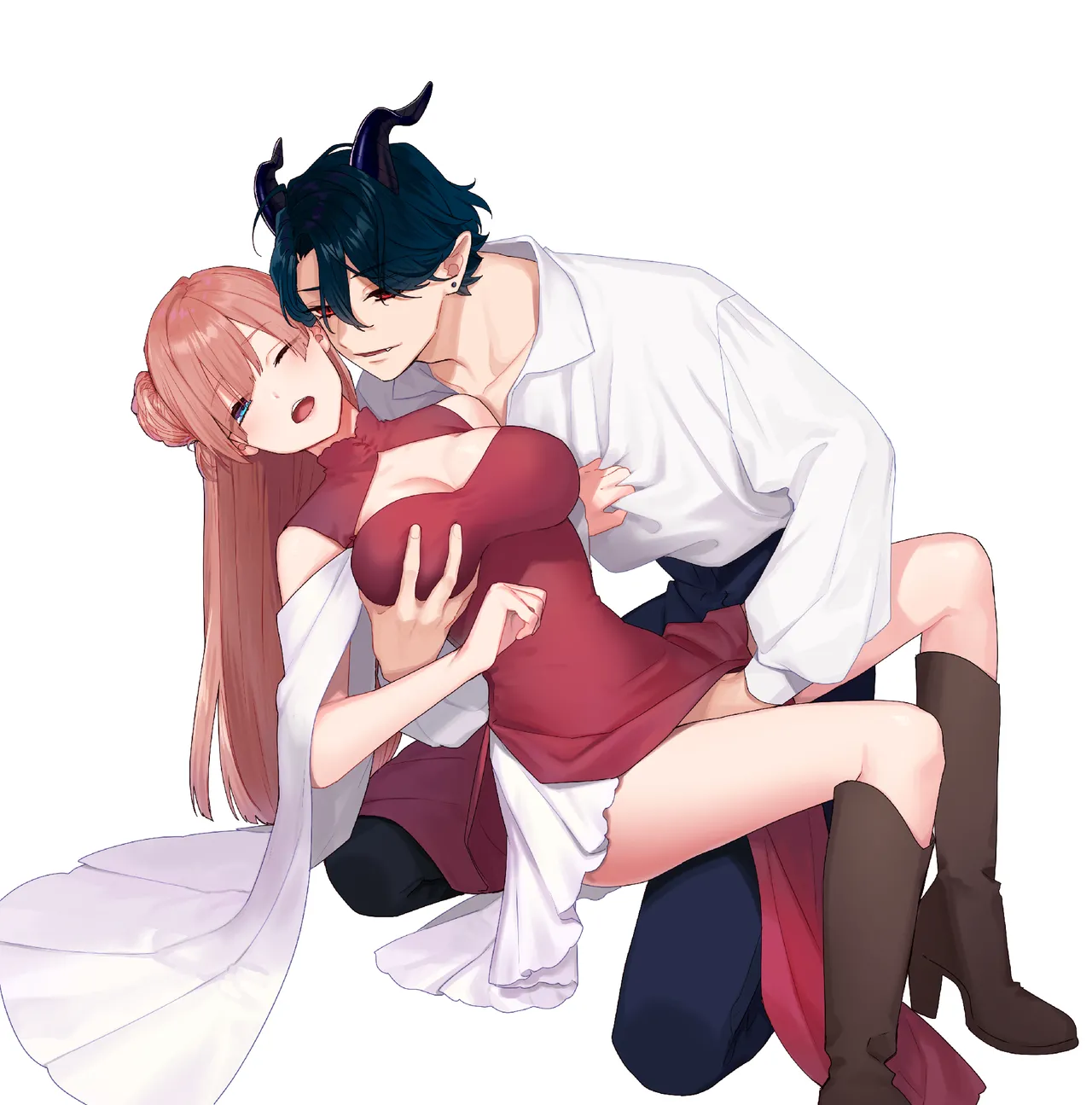 [takanagohan (Takana Shio)] Majo ni Tensei Shitara Inma ni  Aisaremashita. 이미지 번호 1