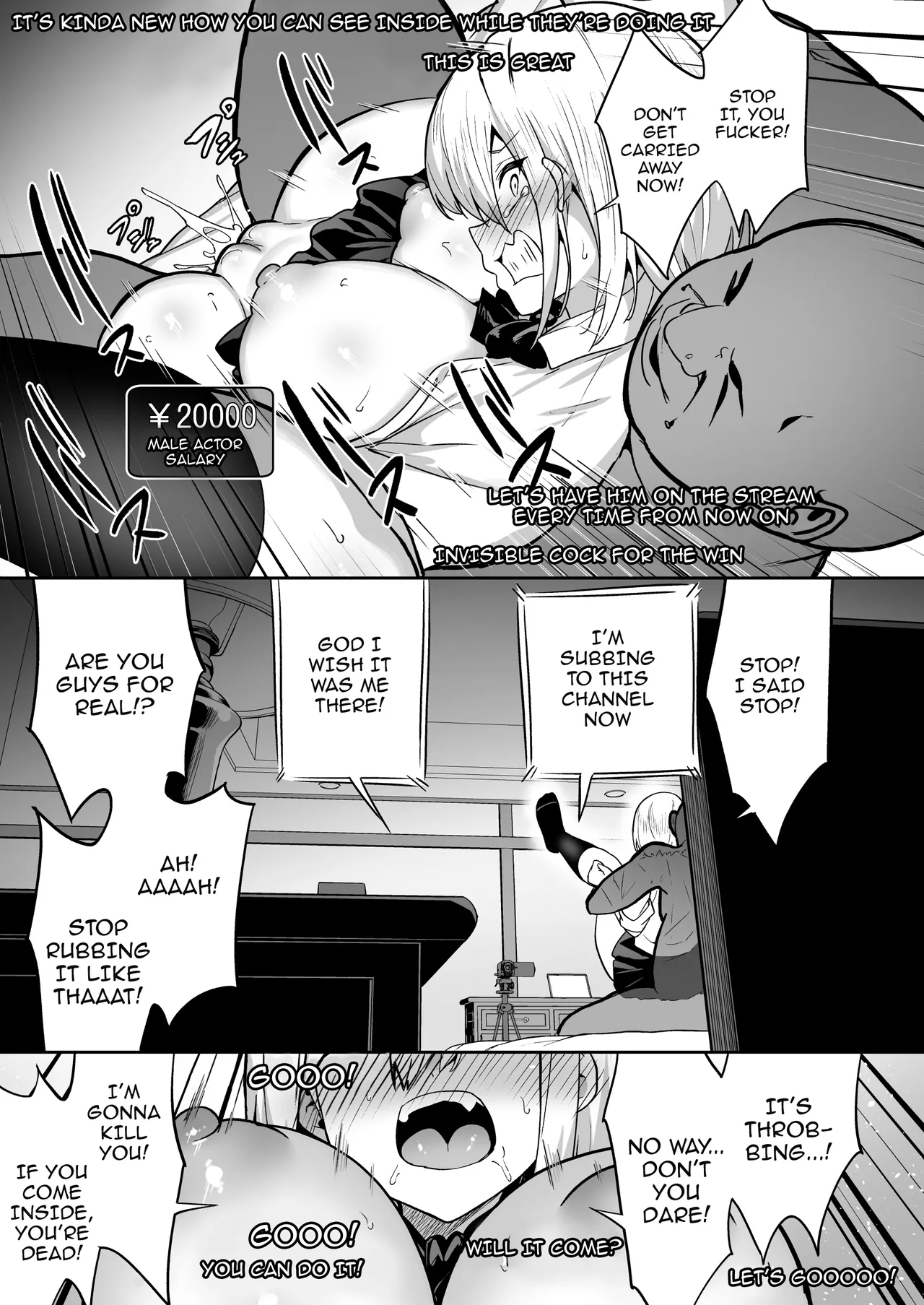 [Takurowodou (Takurowo)] Haishin Joshi Namako no Shinrei Taiken | A Female Streamer's Raw Paranormal Experience [English] {Doujins.com}  [Digital] изображение № 23