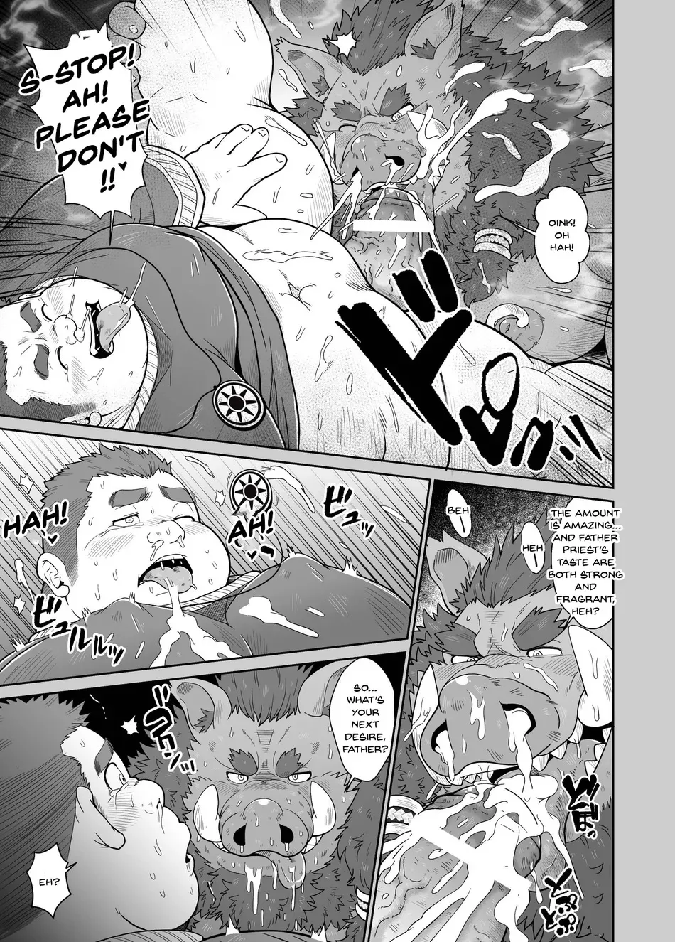 [Bear Tail (Chobikuma)] Buta Kami no Inmu – Pig God’s Whoreful Dream [Eng] 画像番号 10