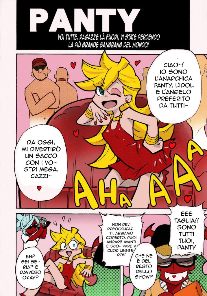 (C79) [Okina Keikaku (Shiwasu no Okina)] PANTY (Panty & Stocking with Garterbelt) [Italian] [Colorized] [Decensored] 5eme image