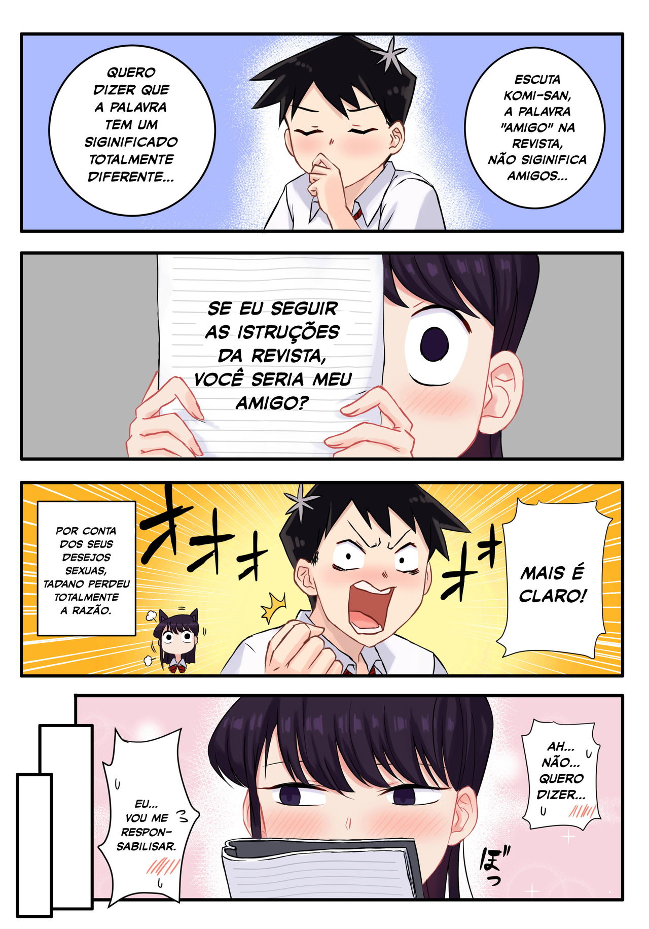 [Tsukikaze Machi (Wox Yang)] Komi-san wa, H Mousoushou desu. (Komi-san wa, Komyushou desu.) [Portuguese-BR] [Digital] image number 6
