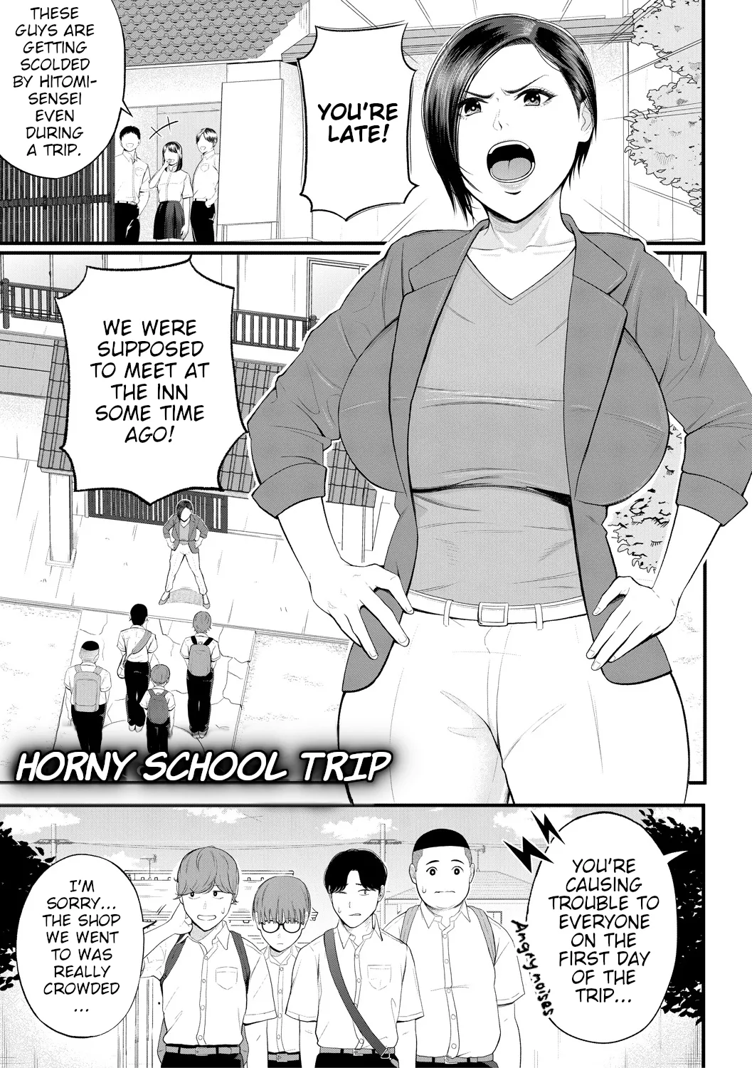 [Shiono Kou] Yokujou Shugakuryokou | Horny School Trip (Inran Onna Kyoushi to Boku) [English] [Digital] изображение № 1