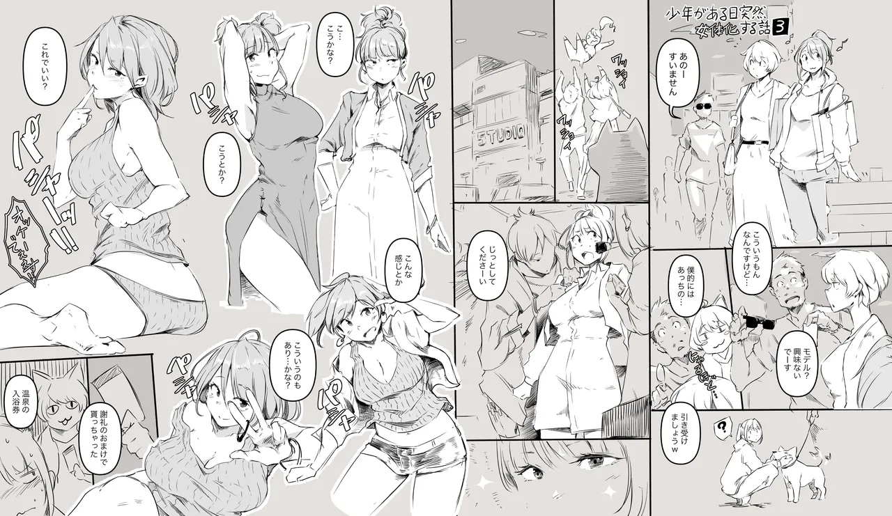 [poriuretan] Shounen ga Aru Hi Totsuzen Nyotaika Suru Hanashi image number 4