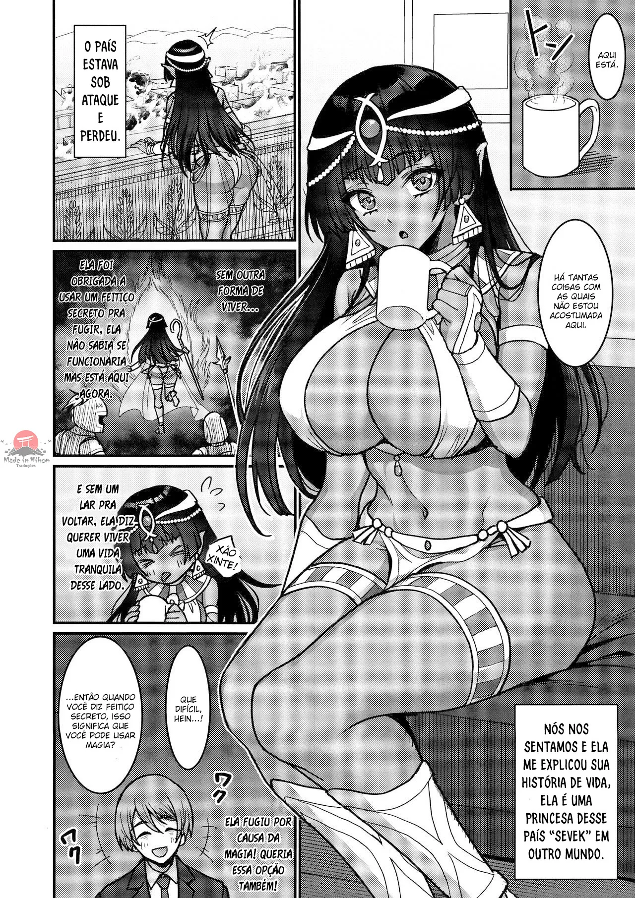 (C103) [Yohsyuan (Son Yohsyu)] Muchi Muchi Kasshoku Oujo to Yarimakuri Dousei Seikatsu Dousei Kaishi Hen | Non-stop Fucking at Home With This Dummy Thicc Chocolate Princess Part 1: Living Together [pt-BR] [Bakai.org] 이미지 번호 7