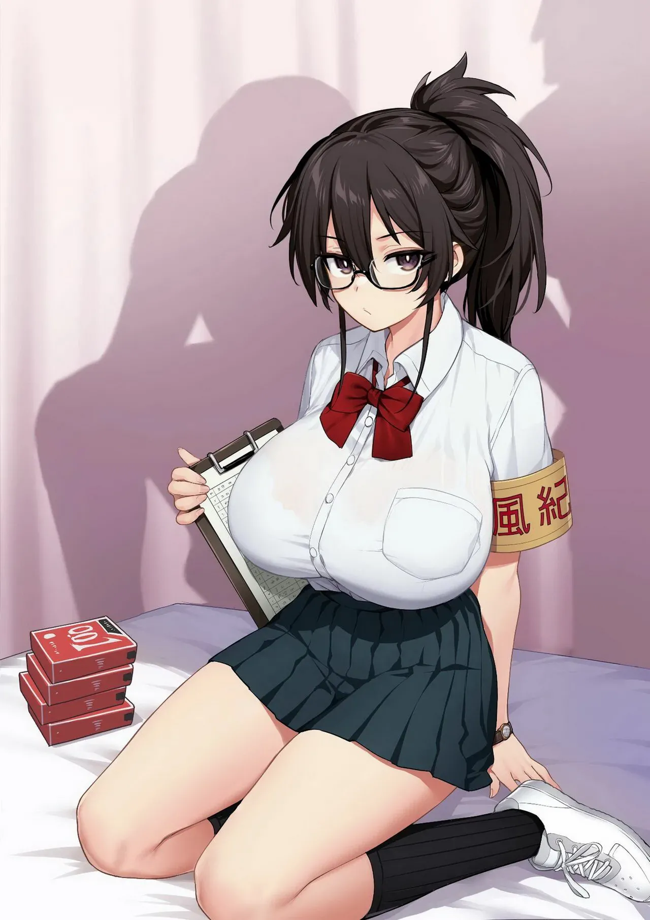 [TRY] Atarashii Fuuki Iinchou wa Kyonyuu Sugiru Ken 1 | Über die neue Leiterin der Schüleraufsicht und ihre riesigen Titten 1 [Decensored][German] imagen número 4