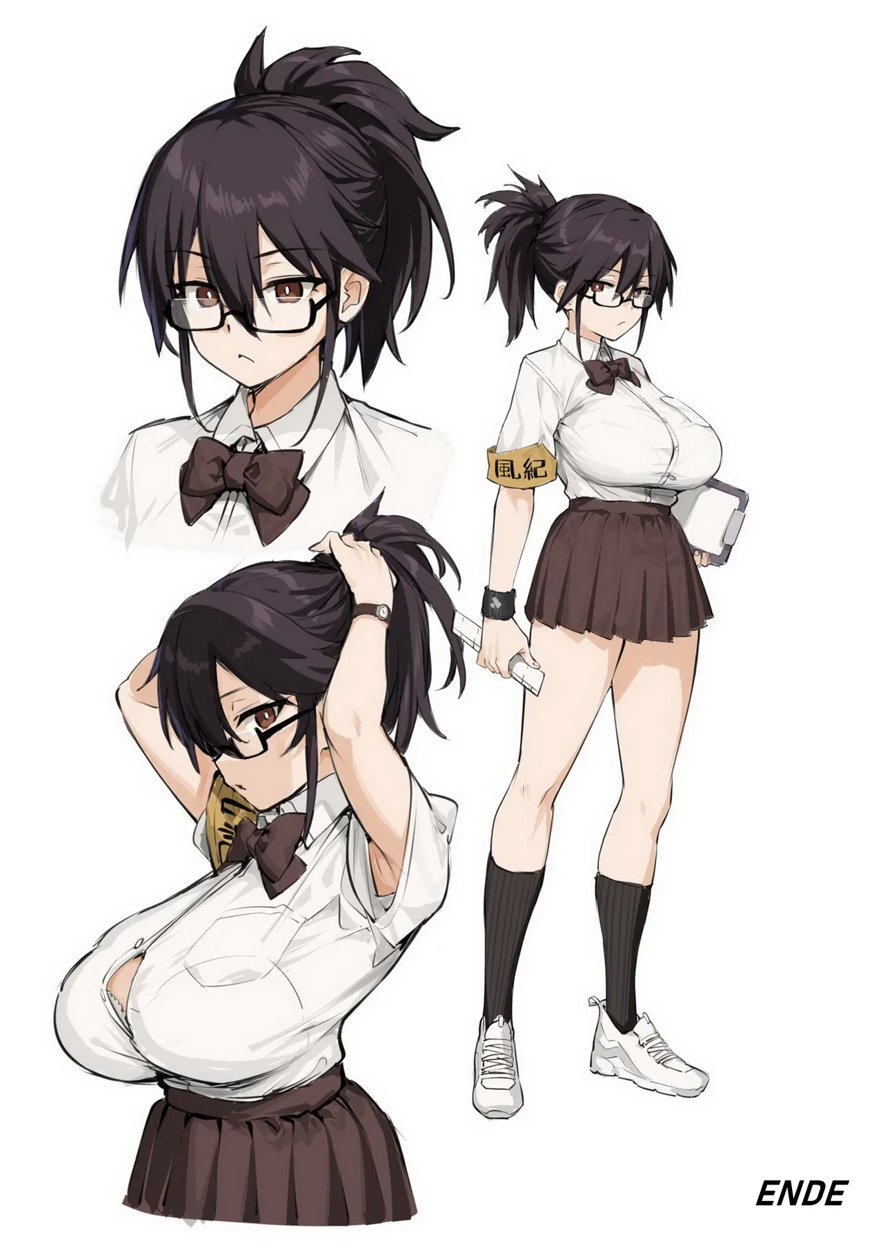 [TRY] Atarashii Fuuki Iinchou wa Kyonyuu Sugiru Ken 1 | Über die neue Leiterin der Schüleraufsicht und ihre riesigen Titten 1 [Decensored][German] imagen número 47