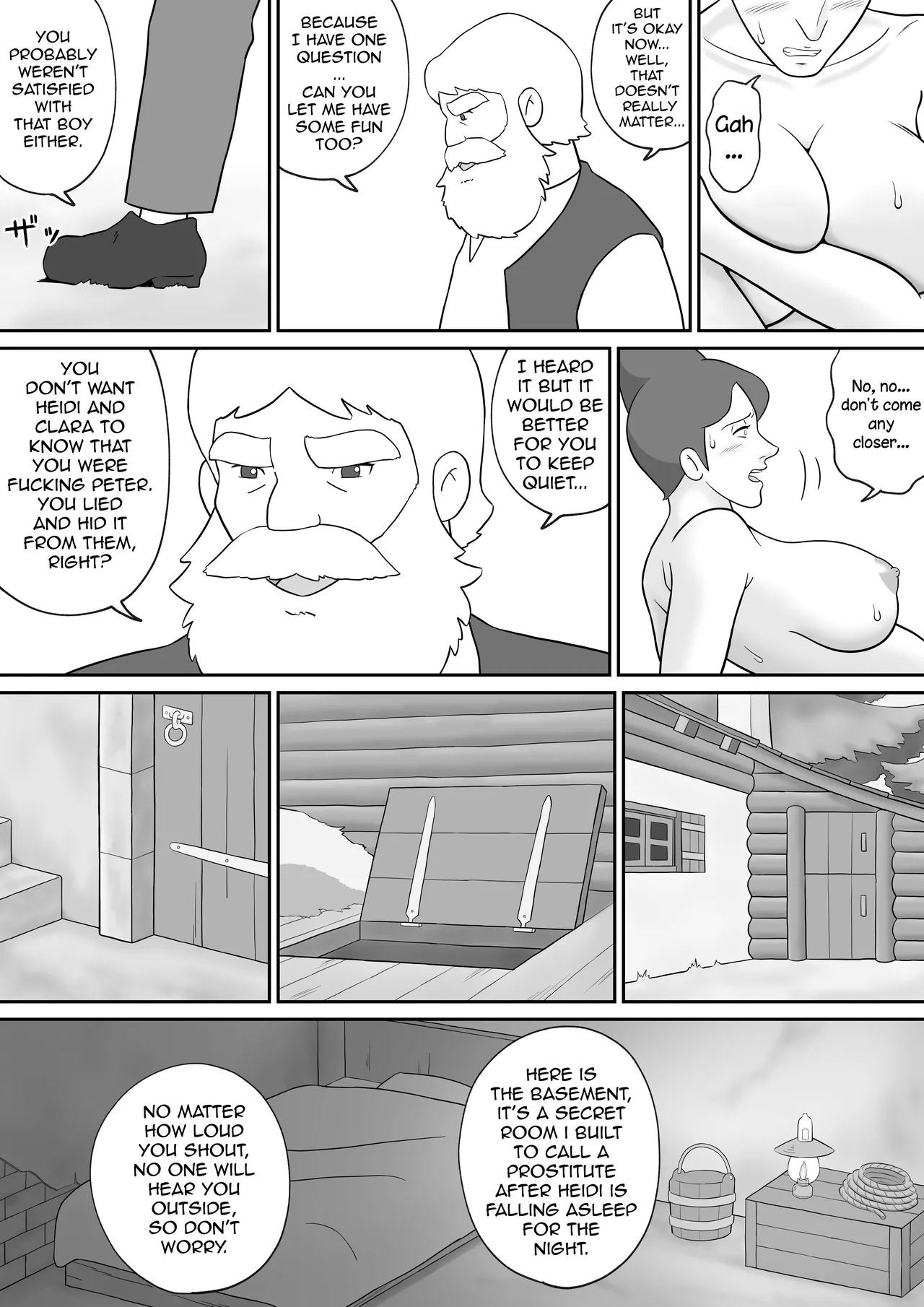 [Tokunaga Poosaku] Frankfurt no Jukujo Rottenmeier | Frankfurt  Milf Rottenmeier (Alps no Shoujo Heidi) [English] [Excavateur] numero di immagine  17