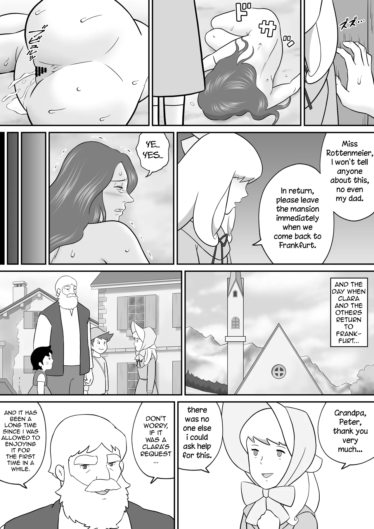 [Tokunaga Poosaku] Frankfurt no Jukujo Rottenmeier | Frankfurt  Milf Rottenmeier (Alps no Shoujo Heidi) [English] [Excavateur] numero di immagine  34