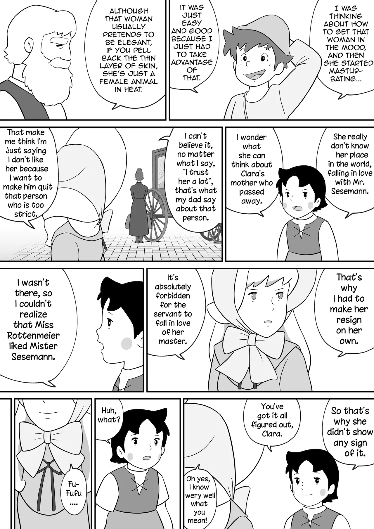 [Tokunaga Poosaku] Frankfurt no Jukujo Rottenmeier | Frankfurt  Milf Rottenmeier (Alps no Shoujo Heidi) [English] [Excavateur] numero di immagine  35