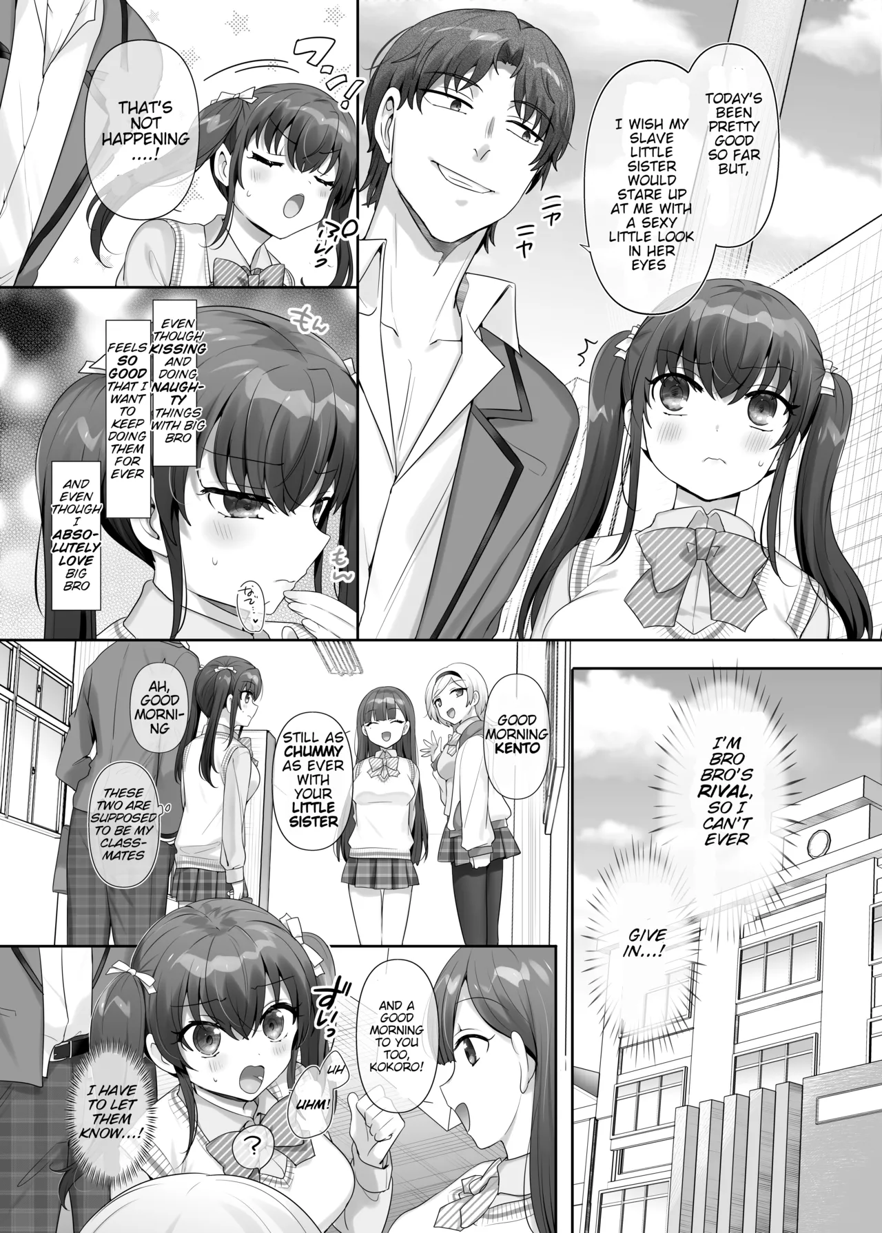 [Amuai Okashi Seisakusho (Hiiragi Popura, Ochita Ato Daisuki Samurai)] Ore wa Aitsu no Imouto Dorei | I'm (♂) His Little Sister Slave [English] image number 23