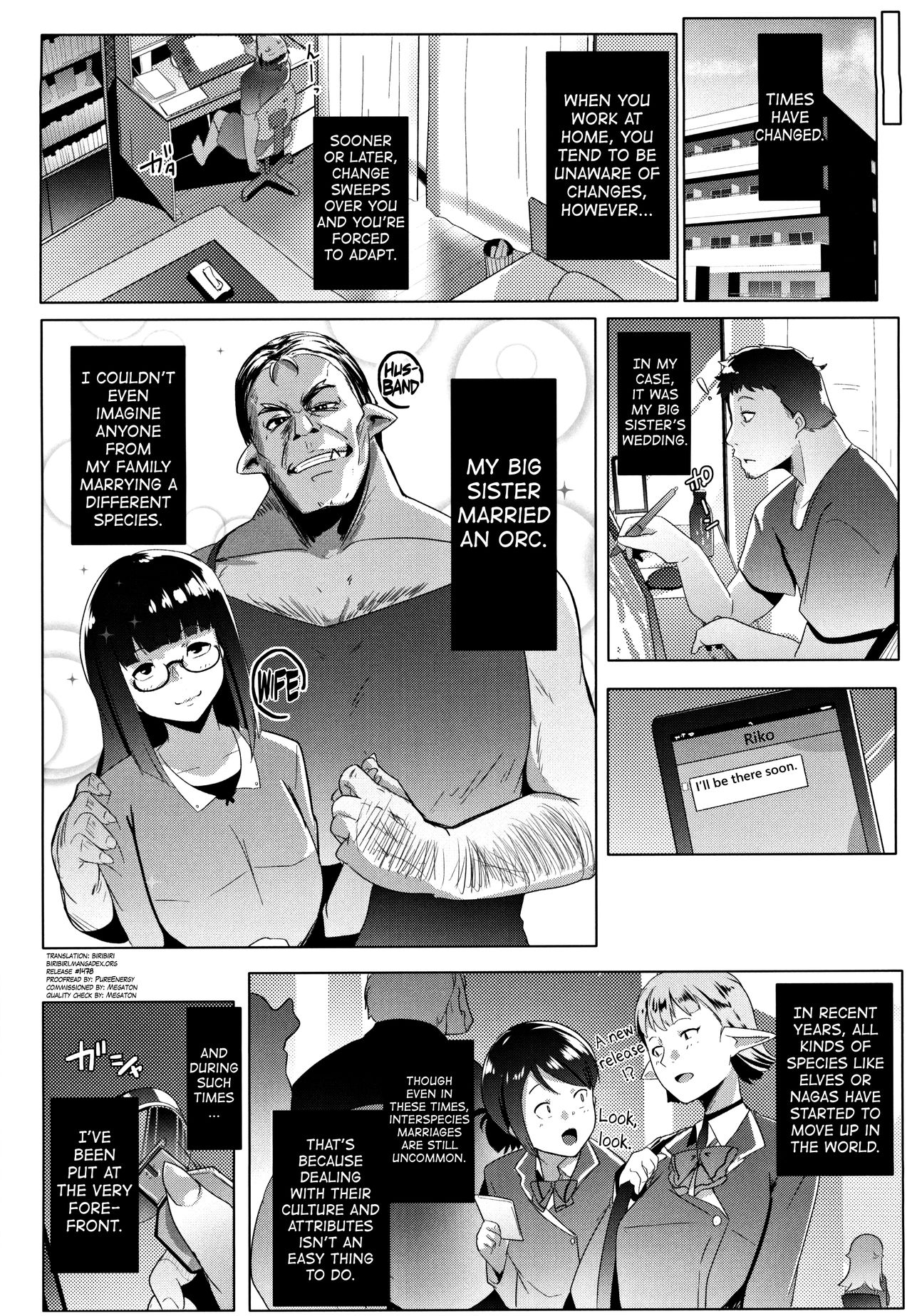 (C97) [Hitsuji Kikaku (Muneshiro)] Imouto wa Mesu Orc | My Little Sister is an Orc [English] {biribiri} изображение № 4