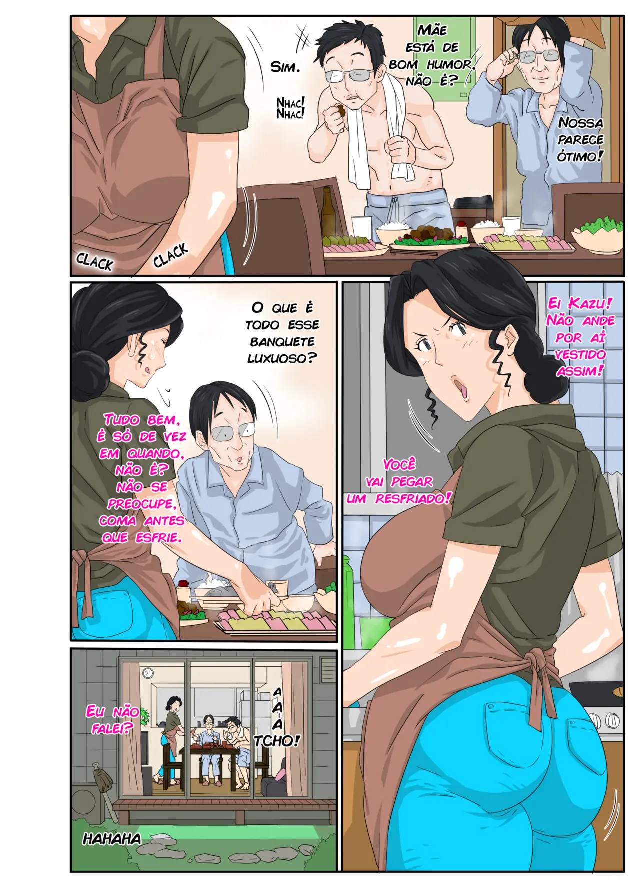 [Mosquito Man] Kaa-chan to Charao _ Mom & Playboy (Portuguese) Bildnummer 35