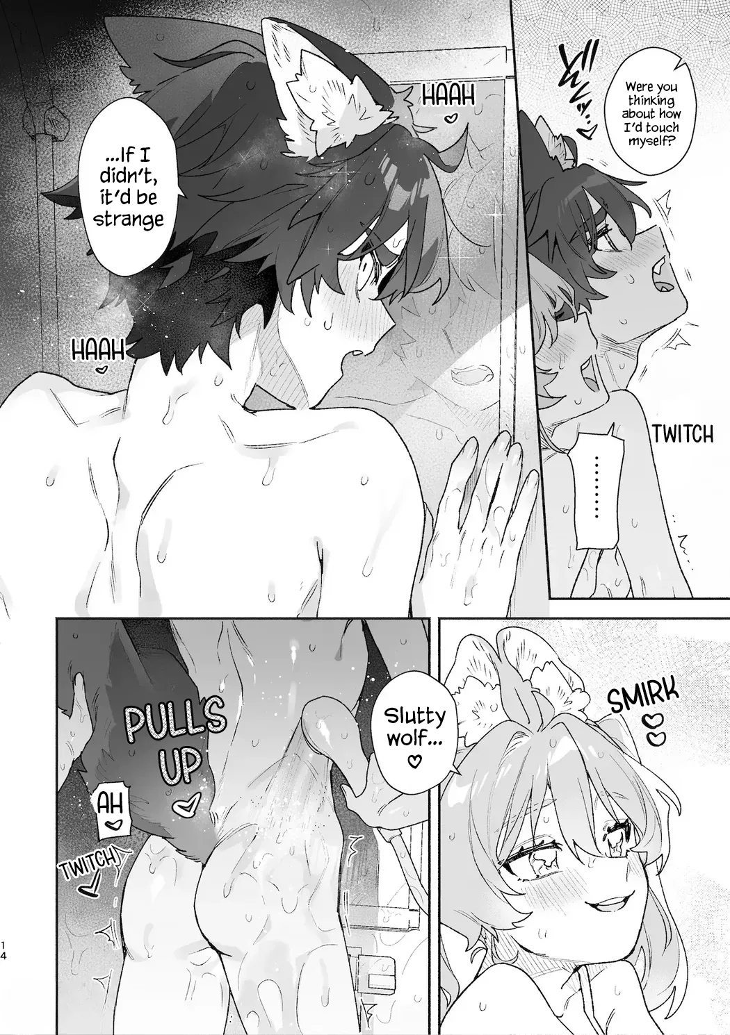 [UsachanGET] ♂ ga uke. Usagi-chan × ōkami-kun 2 | ♂ is the bottom. Rabbit-chan x Wolf-kun 2 [English] [Lunaslurp] 16eme image