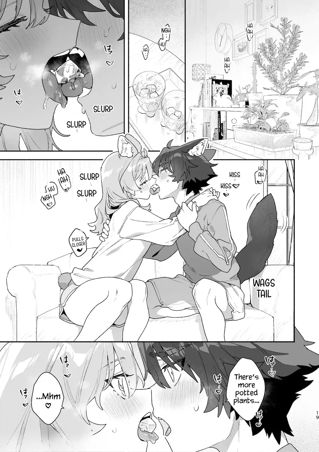 [UsachanGET] ♂ ga uke. Usagi-chan × ōkami-kun 2 | ♂ is the bottom. Rabbit-chan x Wolf-kun 2 [English] [Lunaslurp] 21eme image