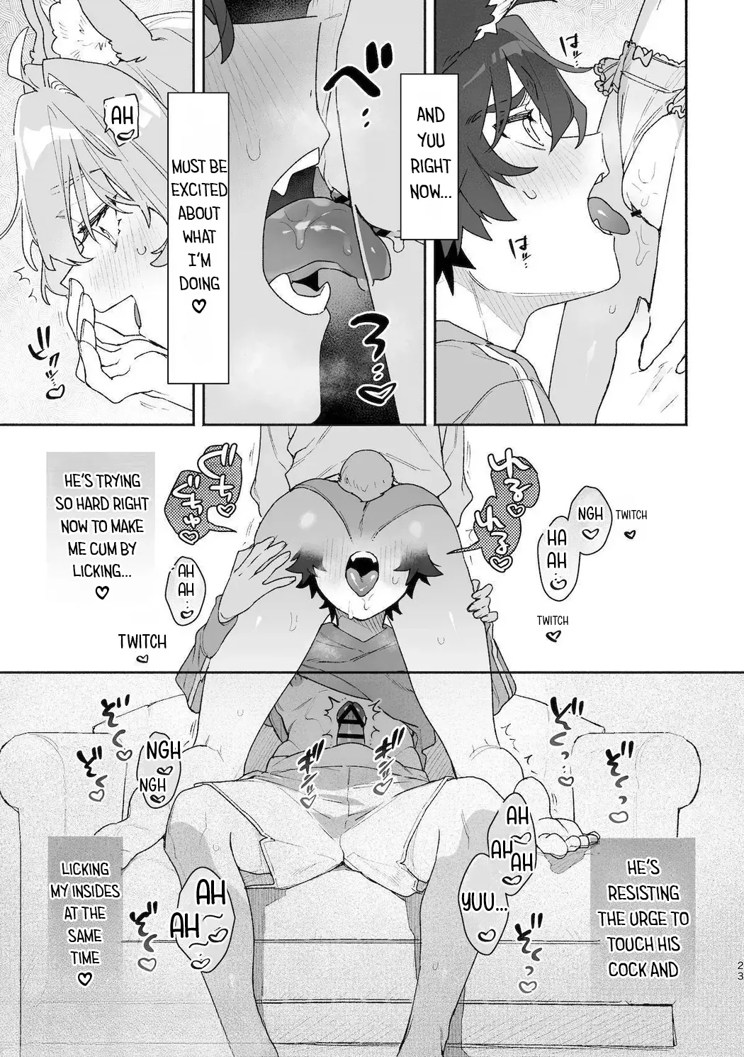 [UsachanGET] ♂ ga uke. Usagi-chan × ōkami-kun 2 | ♂ is the bottom. Rabbit-chan x Wolf-kun 2 [English] [Lunaslurp] 25eme image