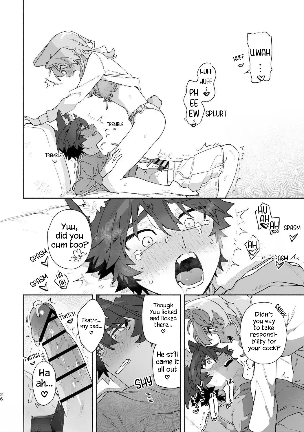 [UsachanGET] ♂ ga uke. Usagi-chan × ōkami-kun 2 | ♂ is the bottom. Rabbit-chan x Wolf-kun 2 [English] [Lunaslurp] 28eme image