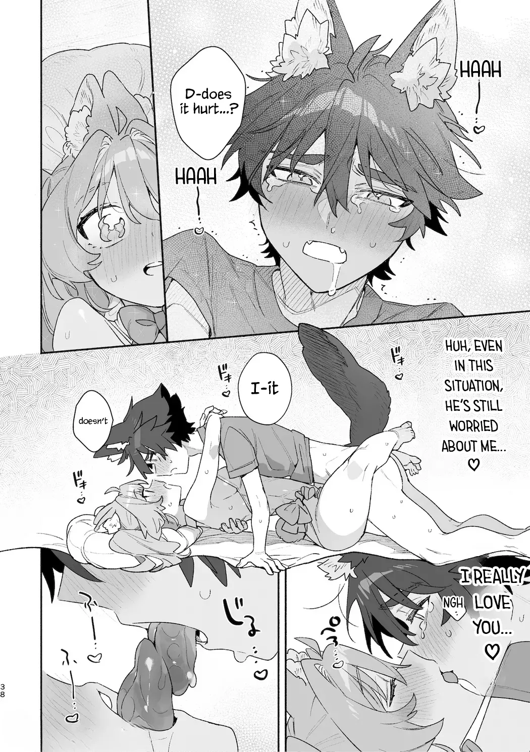 [UsachanGET] ♂ ga uke. Usagi-chan × ōkami-kun 2 | ♂ is the bottom. Rabbit-chan x Wolf-kun 2 [English] [Lunaslurp] 40eme image