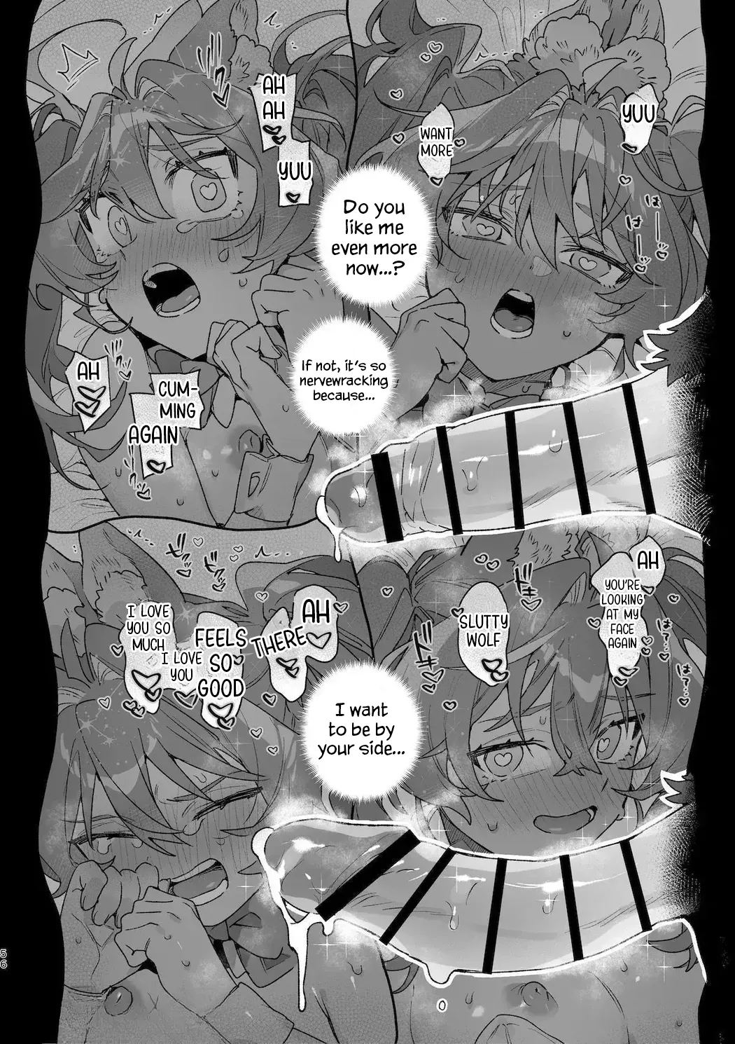 [UsachanGET] ♂ ga uke. Usagi-chan × ōkami-kun 2 | ♂ is the bottom. Rabbit-chan x Wolf-kun 2 [English] [Lunaslurp] 58eme image