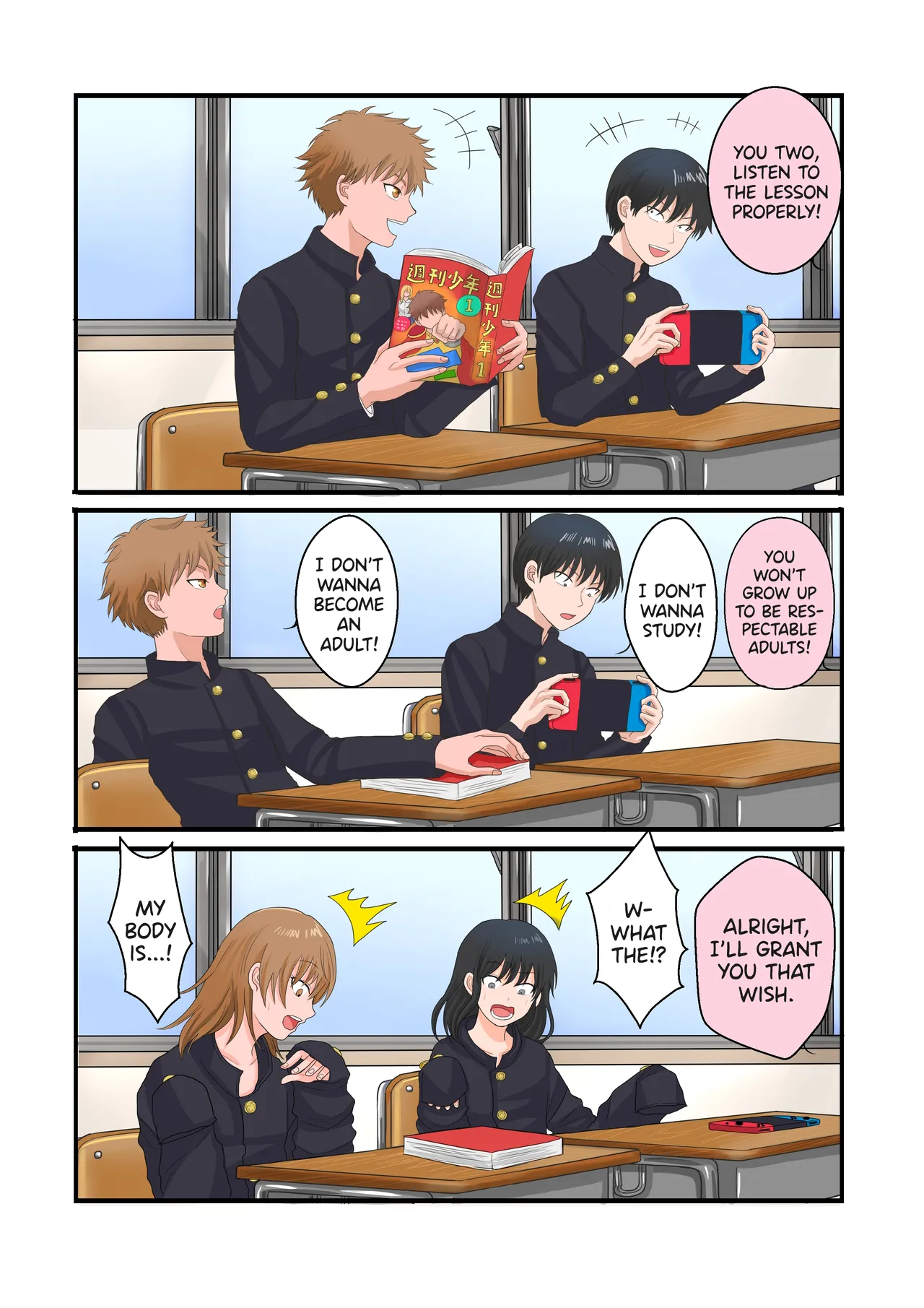 [Morino] (TS Manga) Bad Boys Who Don't Listen to the Lesson Should Become TS Fairies! [English] изображение № 1