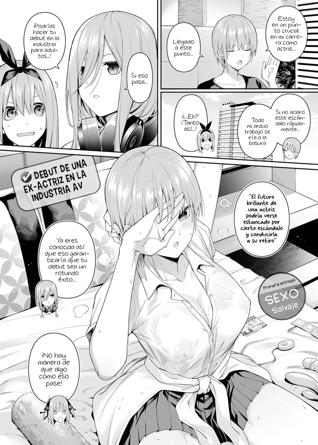 [Bad Mushrooms (Chicke III, 4why)] 1/5 no Renai Kanjou (Gotoubun no Hanayome) [Spanish] [ᗞメᗞ Ⲏⲉⲅⲟ 英雄] [Sample] [Digital] imagen número 8