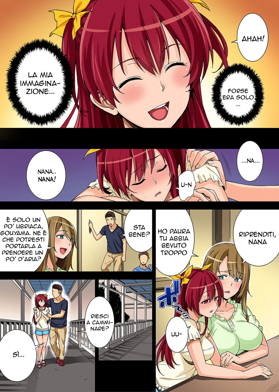 [Tsukimoto Kizuki] Bou Yuumei Shiritsu Daigaku YariCir no Jittai ~Gasshukusaki de Issho ni Natta Ojou-sama Daigakusei-tachi no Baai~ Ch. 1-4 [Italian] numero di immagine  13