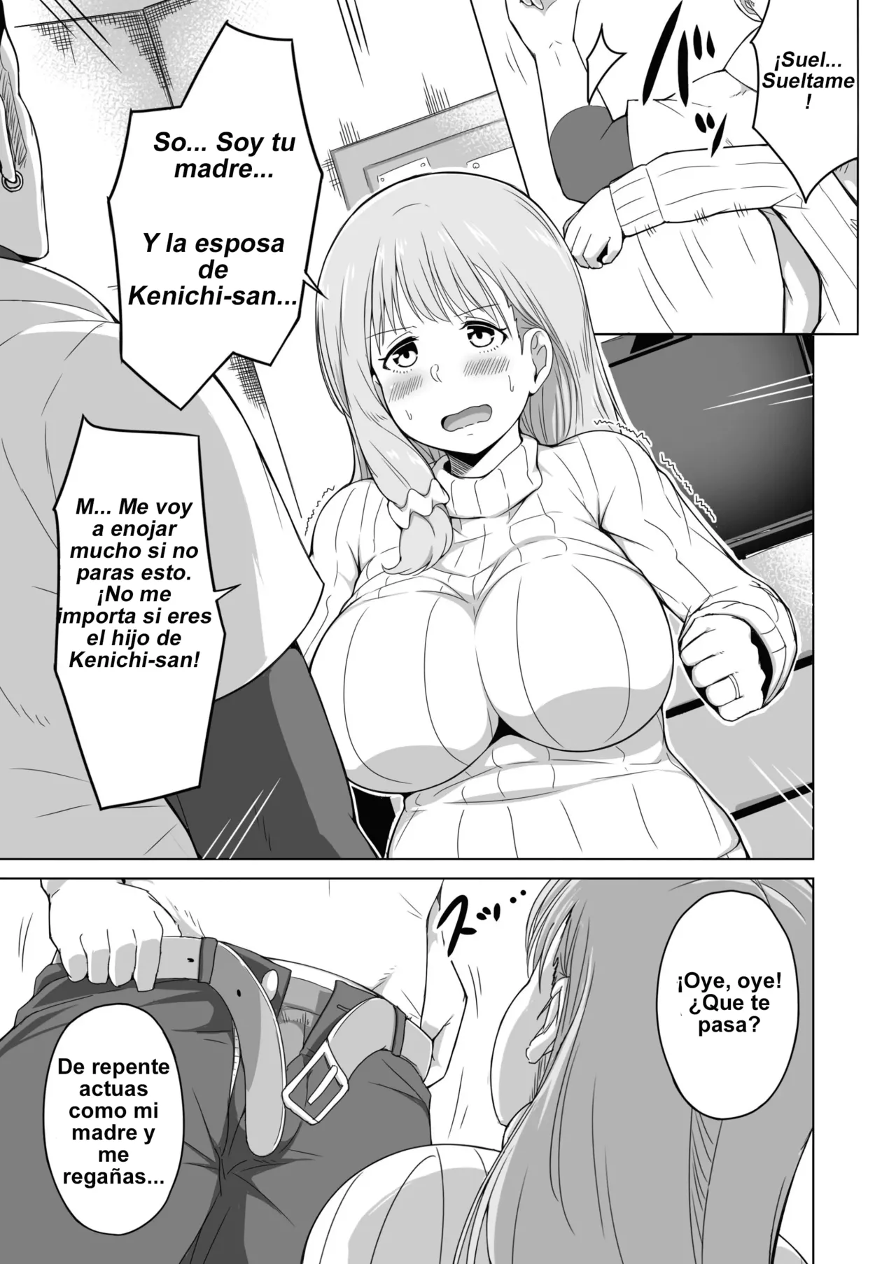 [Laby Meiro] Otto no Tsurego wa Watashi no Te ni Oemasen deshita | Mi Hijastro es Demasiado para Mí [Spanish] [Breast garden] imagen número 24