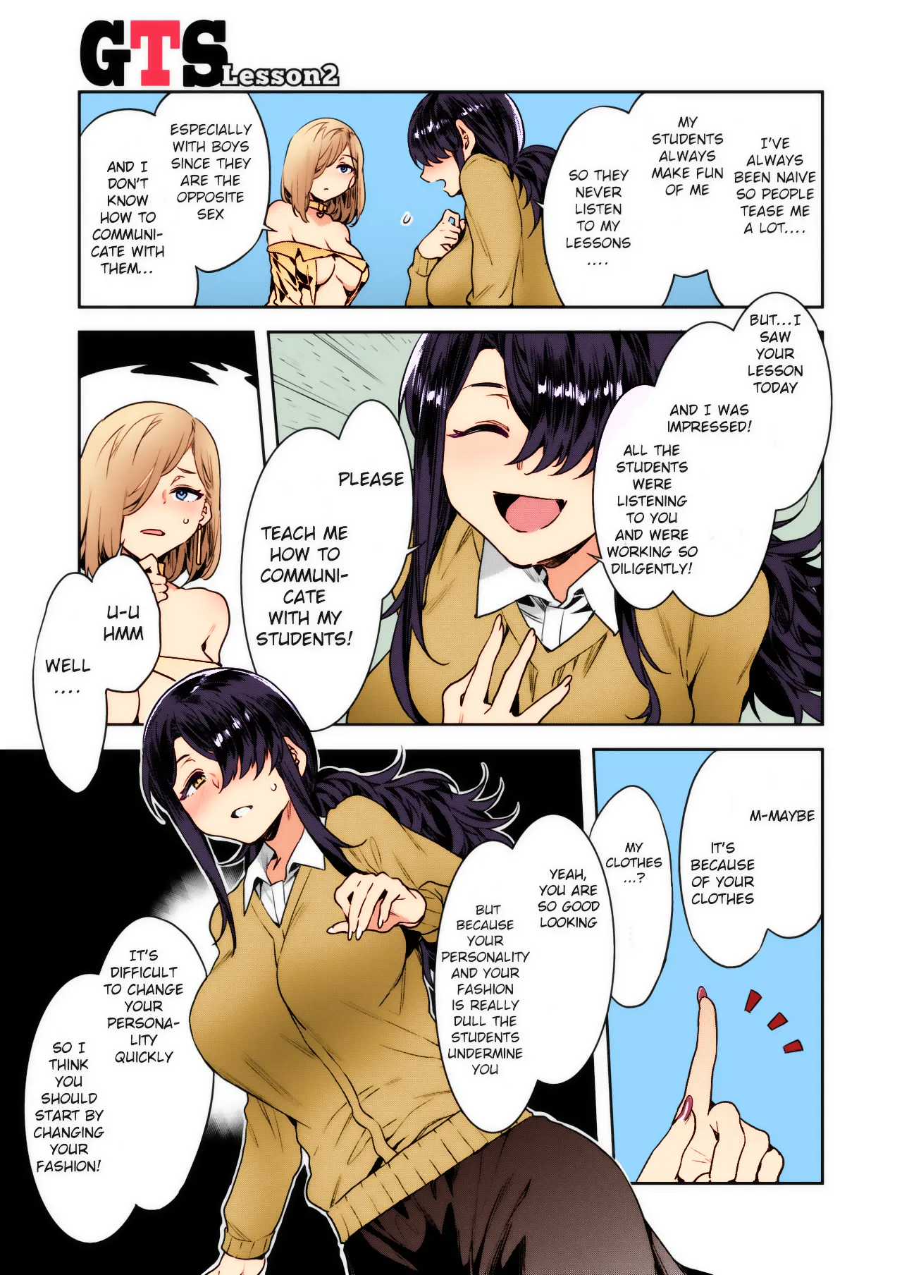 [Mizuryu Kei] GTS Great Teacher Sayoko Lesson2 (COMIC HOTMILK 2020-10) [English] [hardcase8translates] [Colorized] [Digital] 5eme image