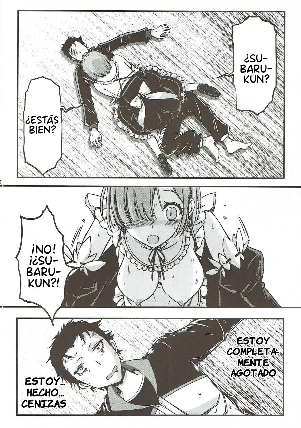 (C91) [HIGH RISK REVOLUTION (Aizawa Hiroshi)] Re:Zero kara Hajimeru Happy End!? - Re:Happy ending from zero (Re:Zero kara Hajimeru Isekai Seikatsu) [Spanish] image number 25