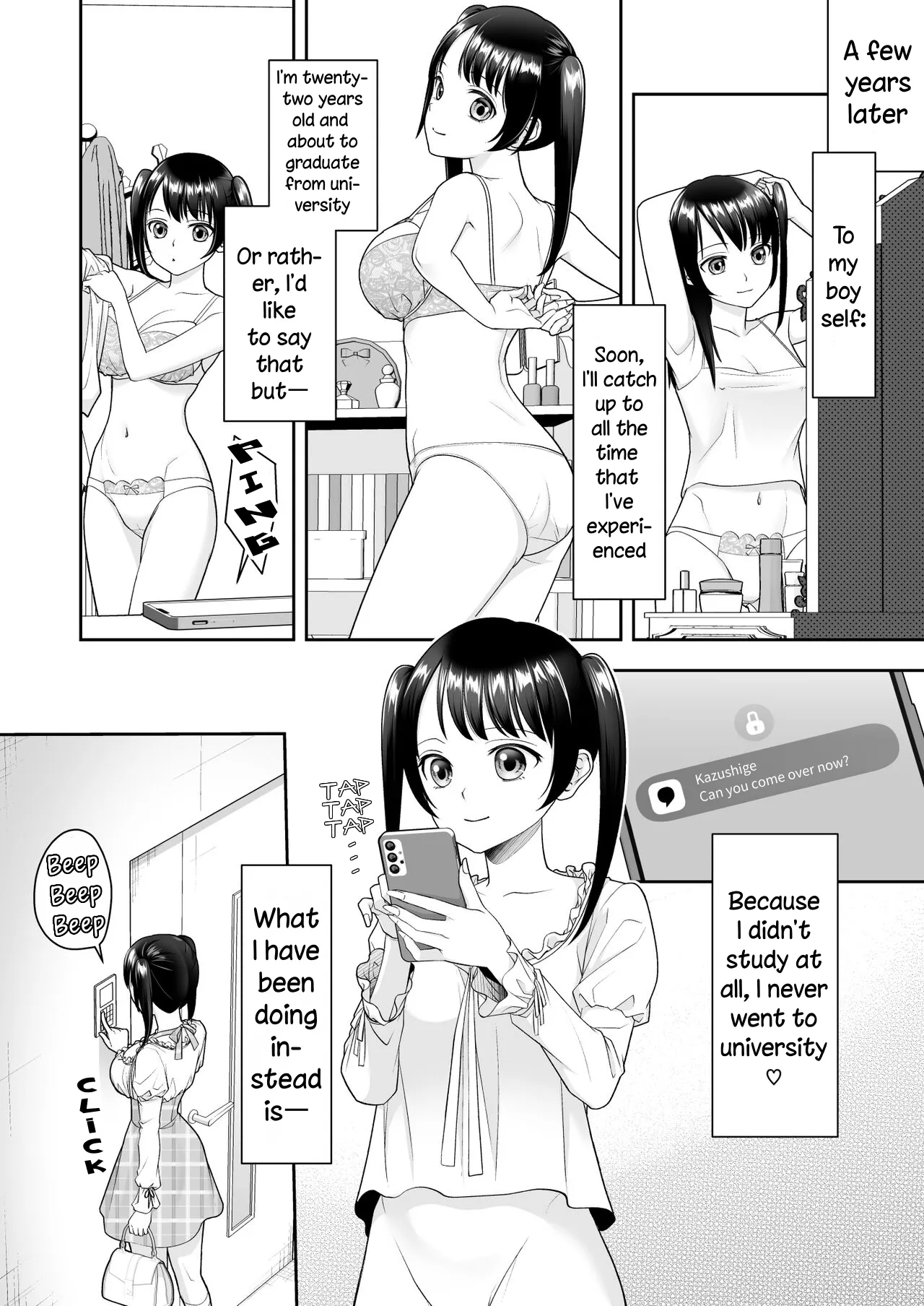 [Amuai Okashi Seisakusho (Joushi)] TS Jinsei Yarinaoshiki!! | TS Life Redo Machine!! [English] [Round Circle Translation Group] imagen número 33