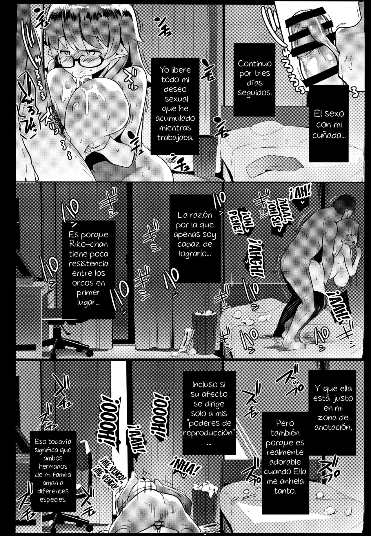 (C97) [Hitsuji Kikaku (Muneshiro)] Imouto wa Mesu Orc | My Little Sister is an Orc [Spanish] [El mago de las MILFS] 24eme image