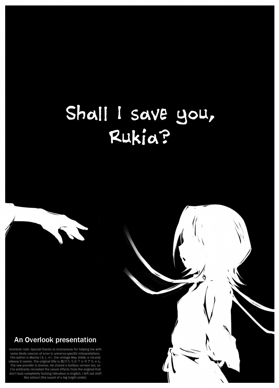 [Mosha Mosha] Tasuketaroka? Rukia-chan | Shall I Save You Rukia? (Bleach) (french) 图片编号 1