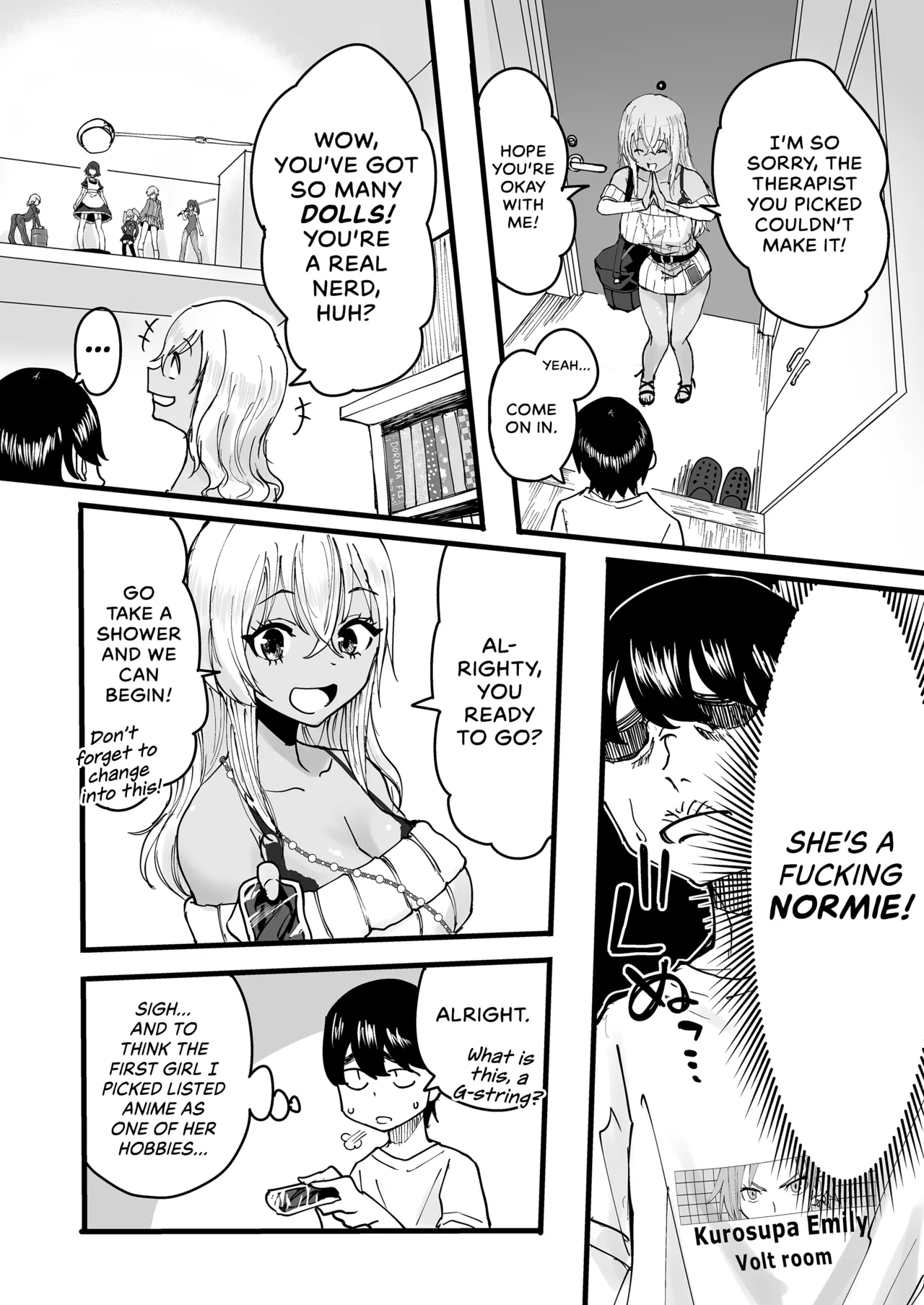 [Kurohamya (Kurosu)] Kurogal Men-esthe Jou ga Yarasetekureru Hanashi | Happy Endings with a Tanned Gyaru Massage Therapist [English] [head empty] [Digital] imagen número 5