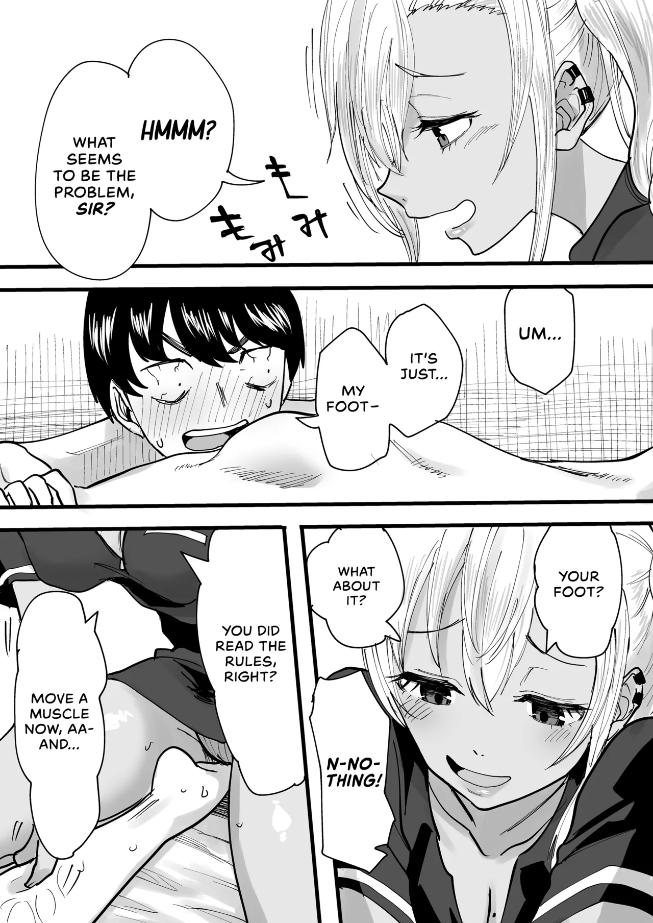 [Kurohamya (Kurosu)] Kurogal Men-esthe Jou ga Yarasetekureru Hanashi | Happy Endings with a Tanned Gyaru Massage Therapist [English] [head empty] [Digital] imagen número 11