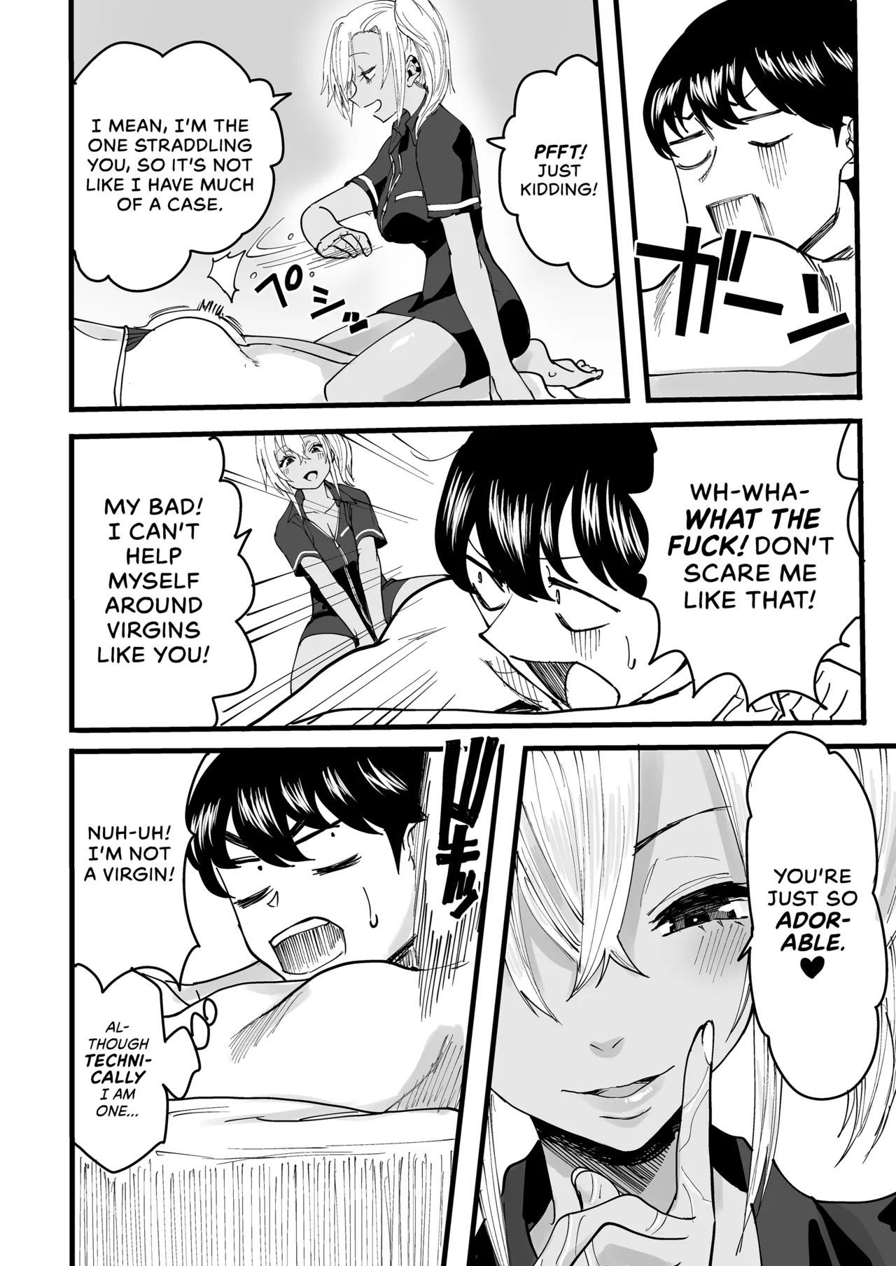 [Kurohamya (Kurosu)] Kurogal Men-esthe Jou ga Yarasetekureru Hanashi | Happy Endings with a Tanned Gyaru Massage Therapist [English] [head empty] [Digital] imagen número 13