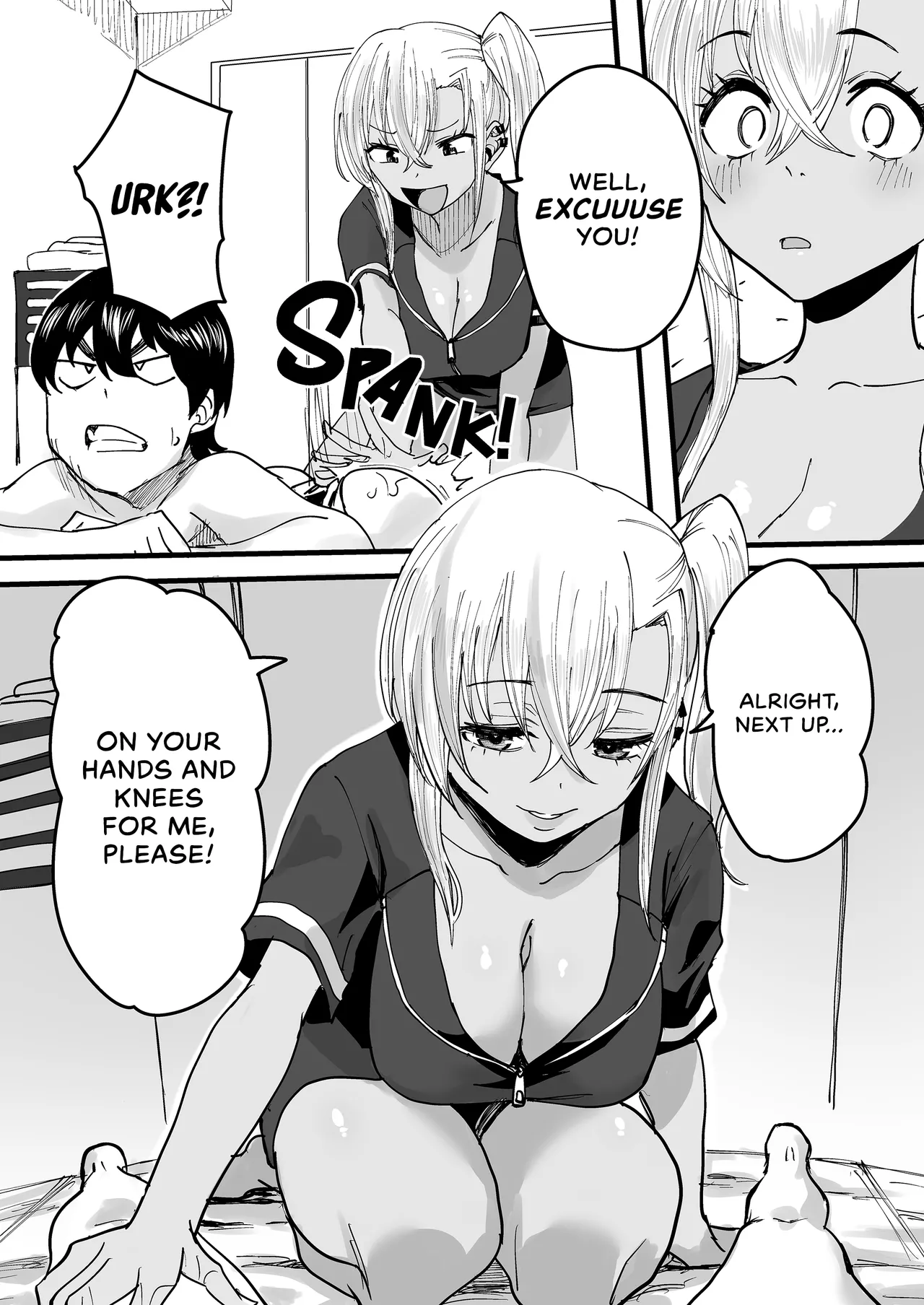 [Kurohamya (Kurosu)] Kurogal Men-esthe Jou ga Yarasetekureru Hanashi | Happy Endings with a Tanned Gyaru Massage Therapist [English] [head empty] [Digital] imagen número 15