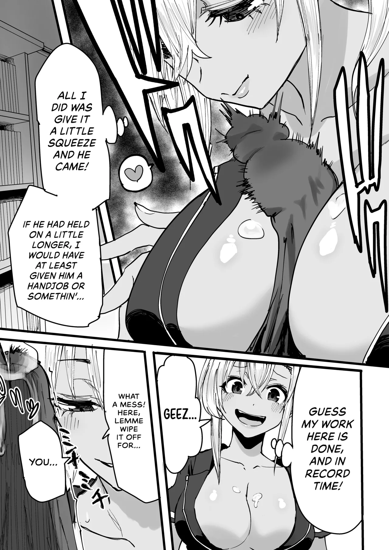 [Kurohamya (Kurosu)] Kurogal Men-esthe Jou ga Yarasetekureru Hanashi | Happy Endings with a Tanned Gyaru Massage Therapist [English] [head empty] [Digital] imagen número 22