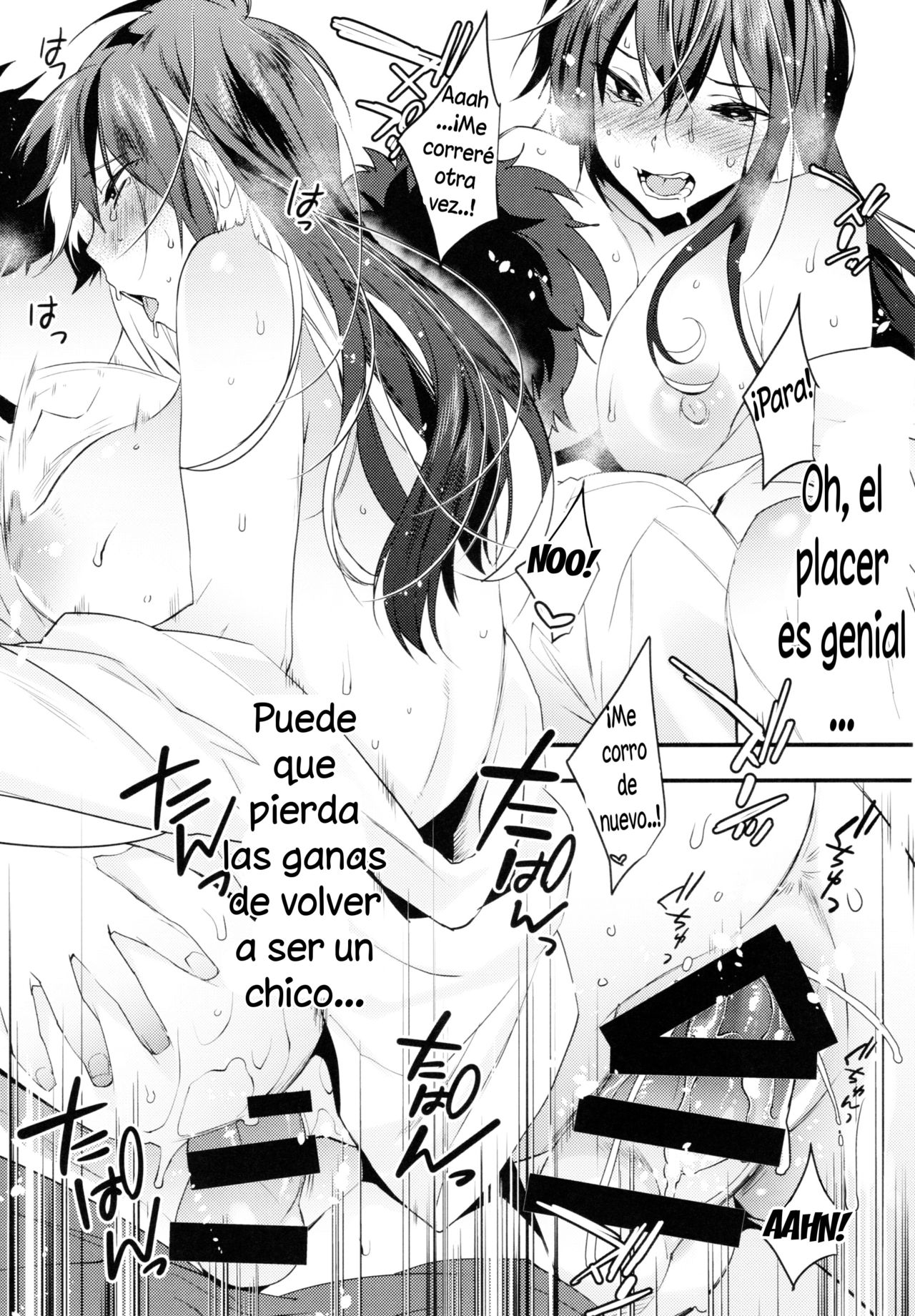 (SC2017 Autumn) [Ash wing (Makuro)] Onna ni natta Rin-kun ga Mesu ni naru made [Spanish] (Solarismaximum) image number 24