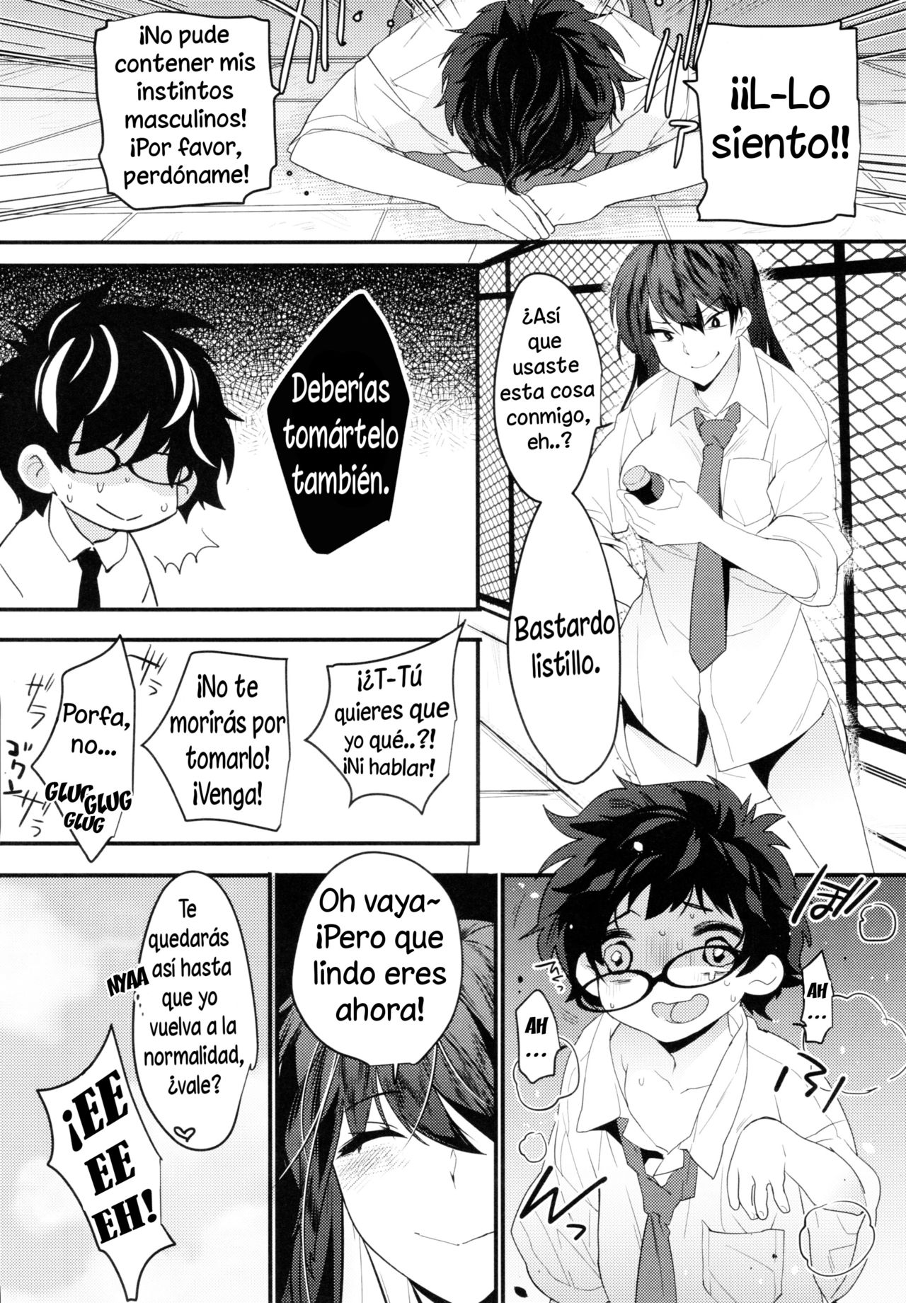 (SC2017 Autumn) [Ash wing (Makuro)] Onna ni natta Rin-kun ga Mesu ni naru made [Spanish] (Solarismaximum) image number 27