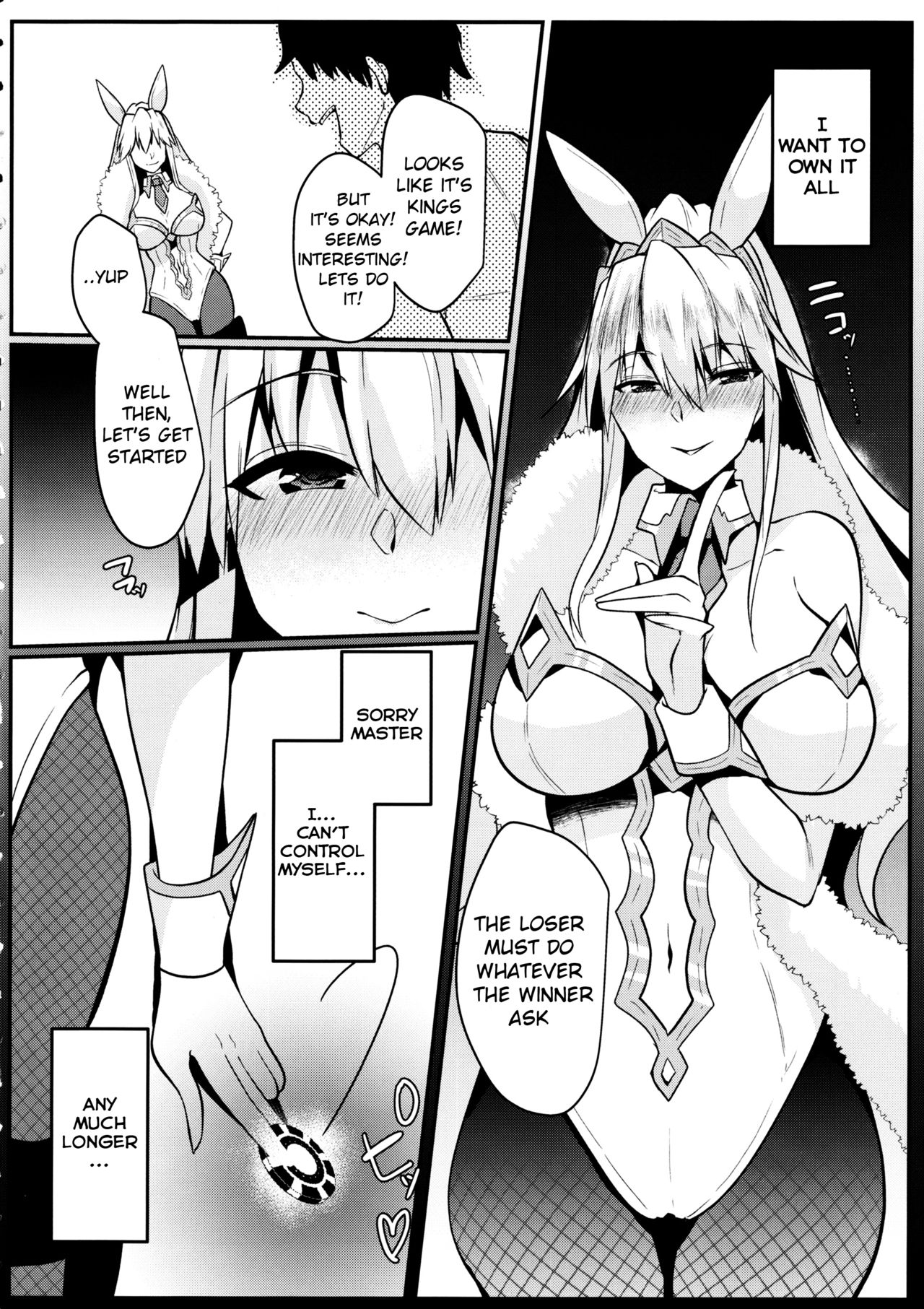 (C97) [Kuusou Monochrome (Abi)] Bunny ni Natta Artoria wa Seiyoku ga Sugoi (Fate/Grand Order) [English] [F.F.F.S.] 画像番号 5