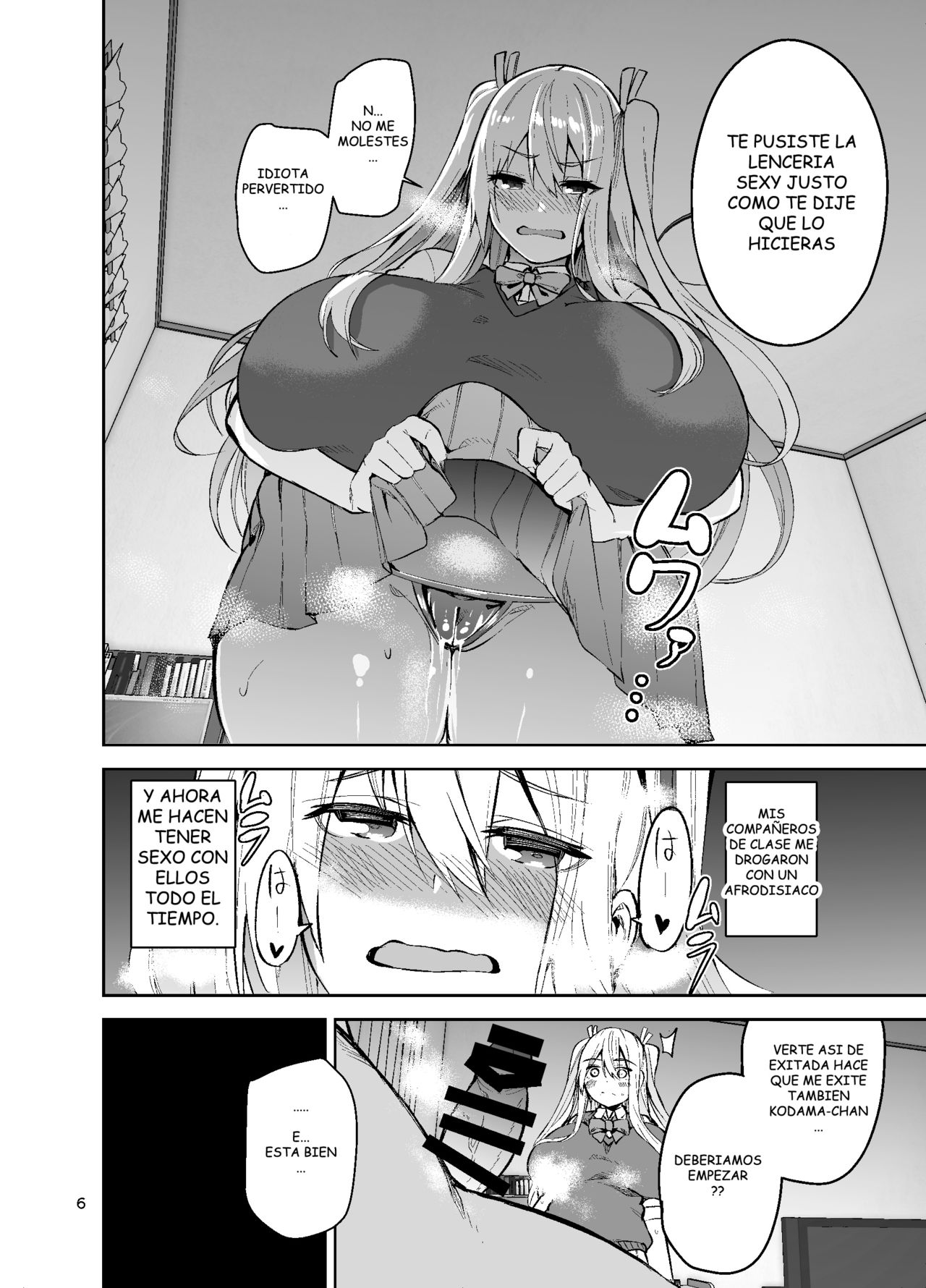[Wakuseiburo (cup-chan)] TS Musume Kodama-chan to H! Sono 2 | TS Girl Kodama-chan and Ecchi! Part 2 [Spanish] [Digital] 图片编号 7