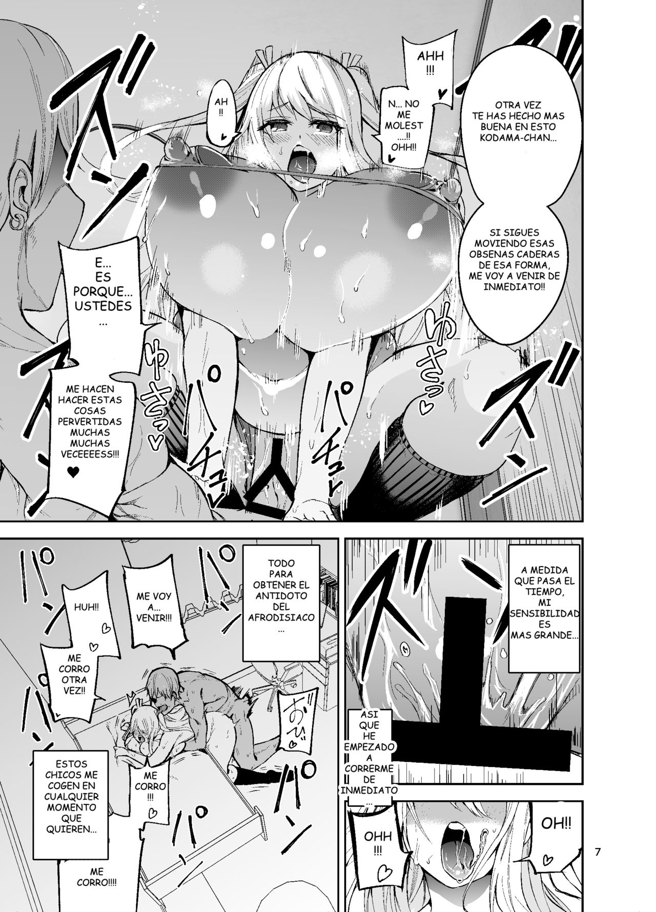 [Wakuseiburo (cup-chan)] TS Musume Kodama-chan to H! Sono 2 | TS Girl Kodama-chan and Ecchi! Part 2 [Spanish] [Digital] 图片编号 8