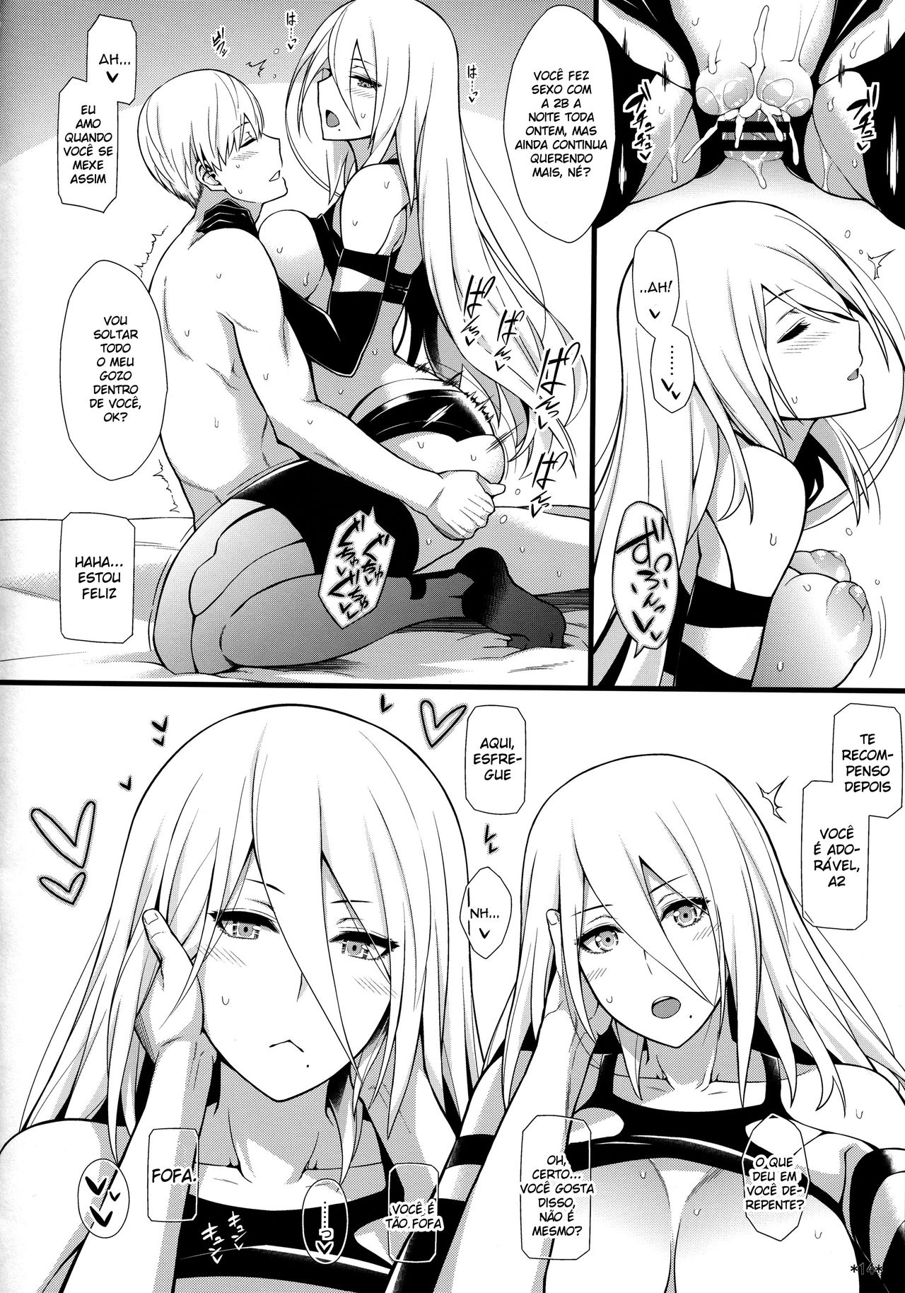 (COMIC1☆13) [Monmo Bokujou (Uron Rei)] Kimi no Egao ga Boku no Hoshi 2 (NieR:Automata) [Portuguese-BR] (DiegoVPR) изображение № 15