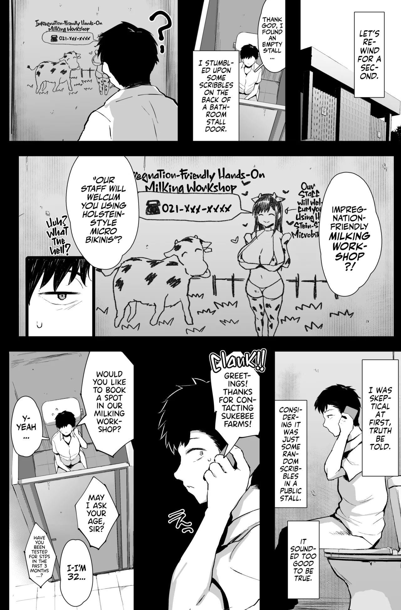 [Jack to Nicholson (NoriPachi)] Tanetsuke mo Dekiru Fureai Bokujou Taiken. | Hands-on Milking Workshop! [English] [Team Rabu2] [Decensored] [Digital] numero di immagine  3