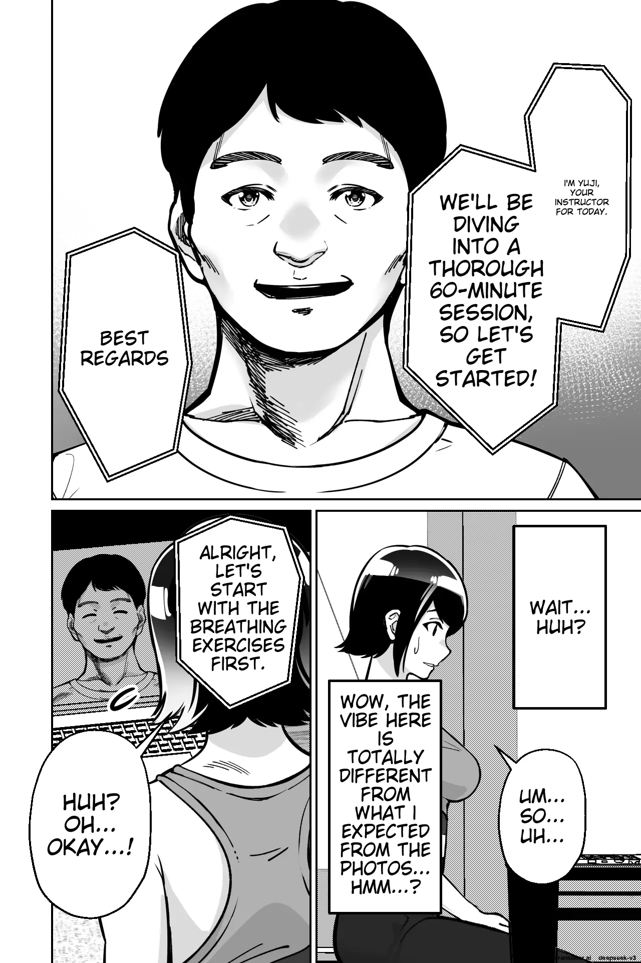 [Tokamosu] Saimin Pilates -Wakazuma, Online Lesson Koushi no Saiminjutsu ni Hamaru- | Hypnotic Pilates - A young wife gets hooked on the hypnosis of her online lesson instructor [English] image number 26