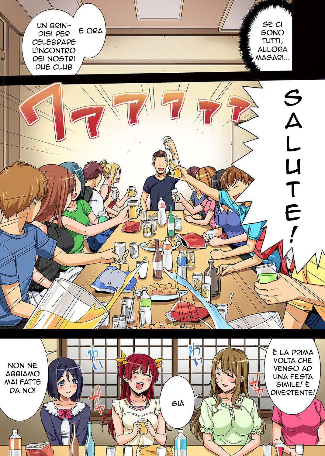 [Tsukimoto Kizuki] Bou Yuumei Shiritsu Daigaku YariCir no Jittai ~Gasshukusaki de Issho ni Natta Ojou-sama Daigakusei-tachi no Baai~ Ch. 1-5 [Italian] Bildnummer 12