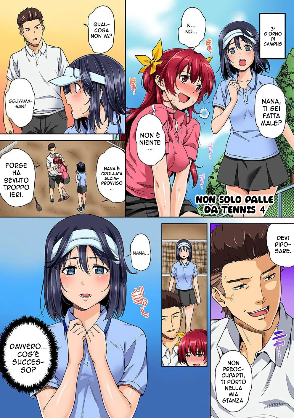 [Tsukimoto Kizuki] Bou Yuumei Shiritsu Daigaku YariCir no Jittai ~Gasshukusaki de Issho ni Natta Ojou-sama Daigakusei-tachi no Baai~ Ch. 1-5 [Italian] Bildnummer 62