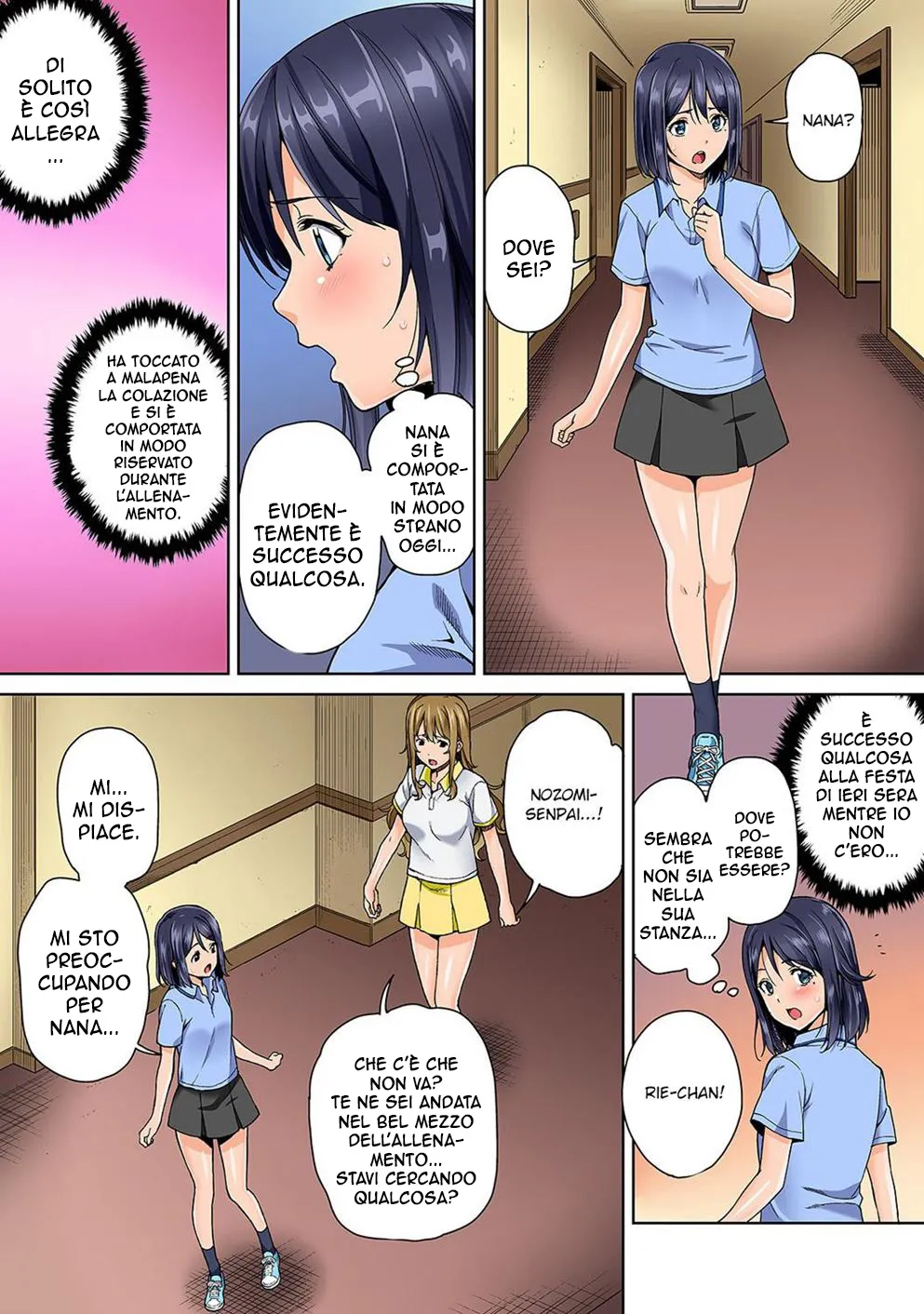 [Tsukimoto Kizuki] Bou Yuumei Shiritsu Daigaku YariCir no Jittai ~Gasshukusaki de Issho ni Natta Ojou-sama Daigakusei-tachi no Baai~ Ch. 1-5 [Italian] Bildnummer 63